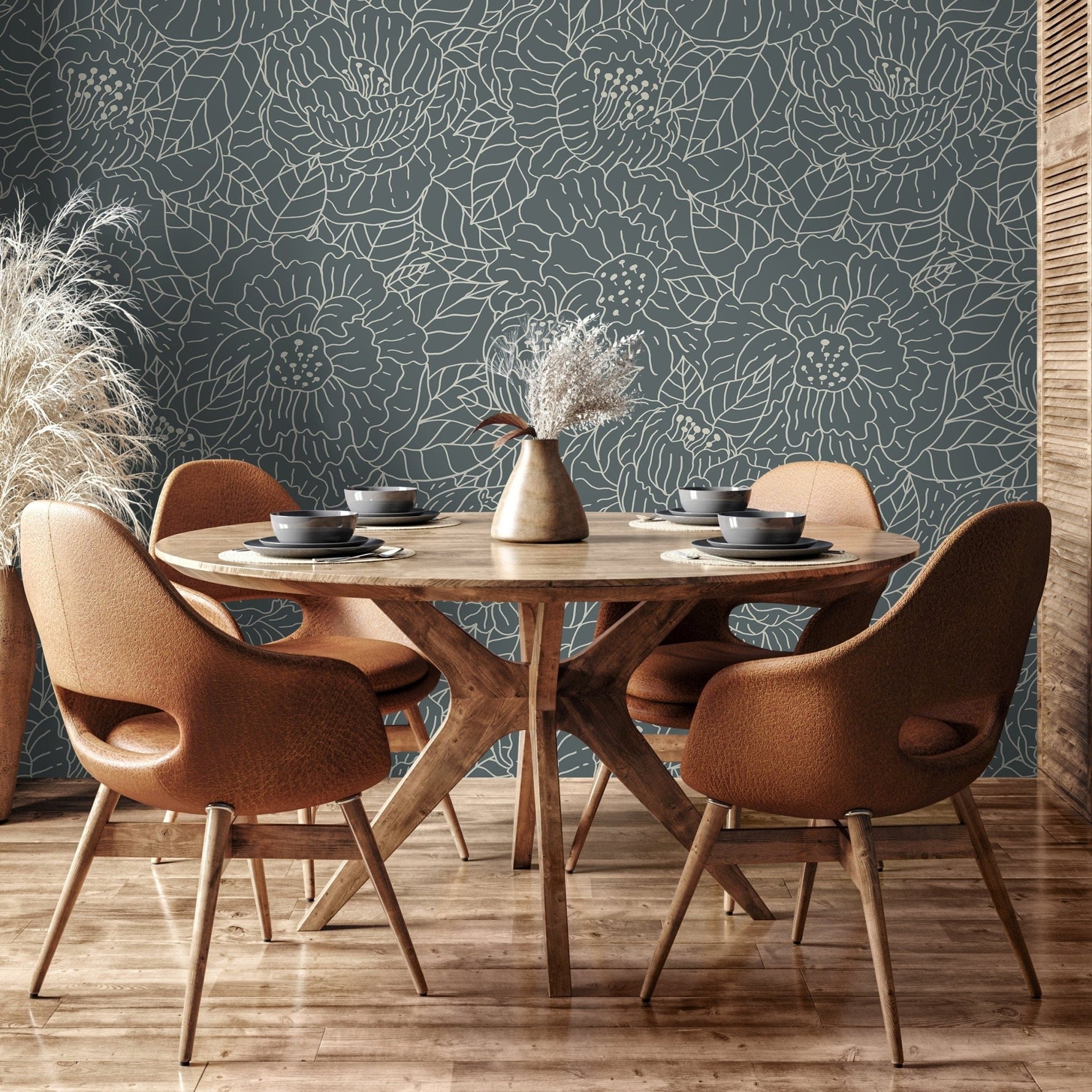 Floral Delight Wallpaper - SKU C954 - WallTrend