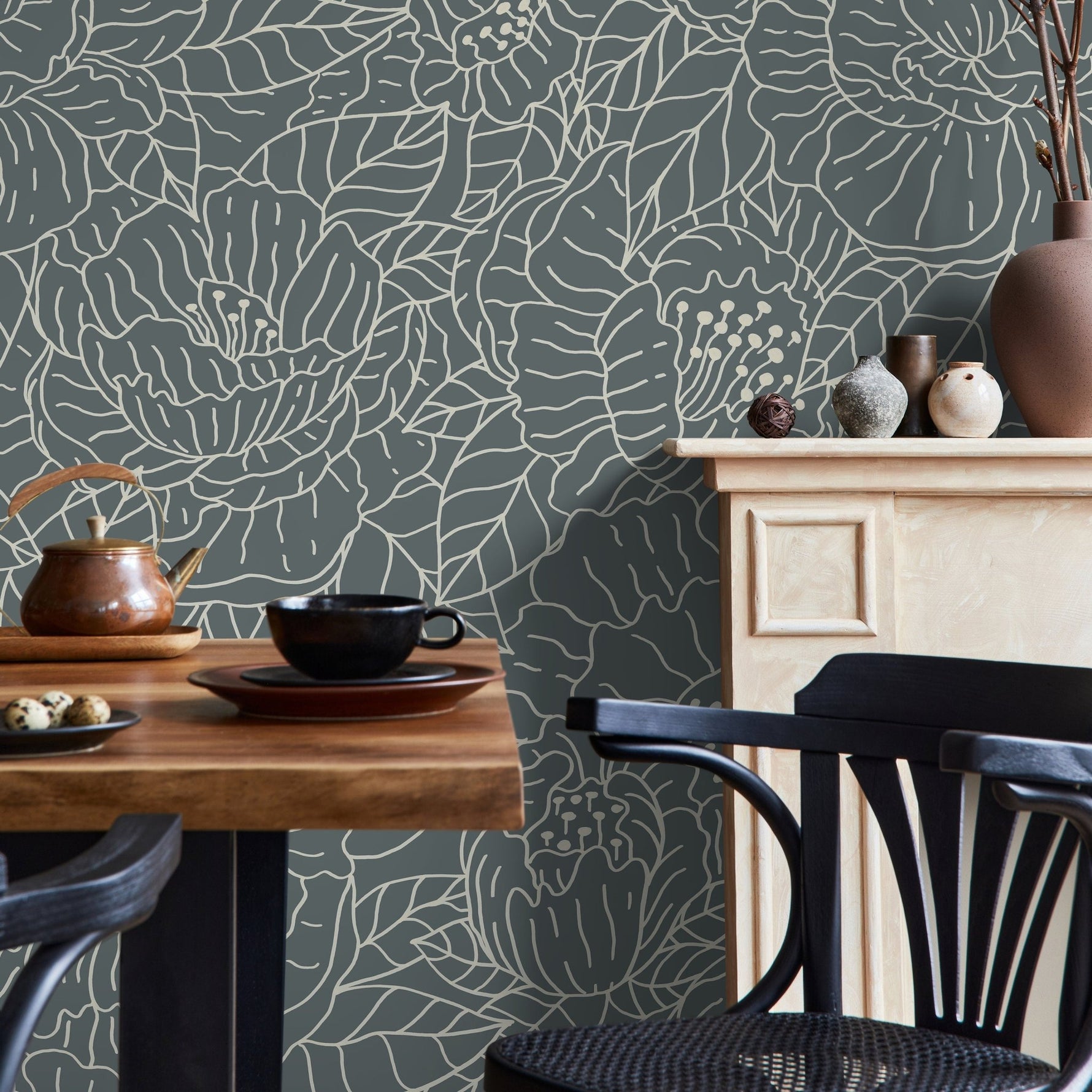 Floral Delight Wallpaper - SKU C954 - WallTrend