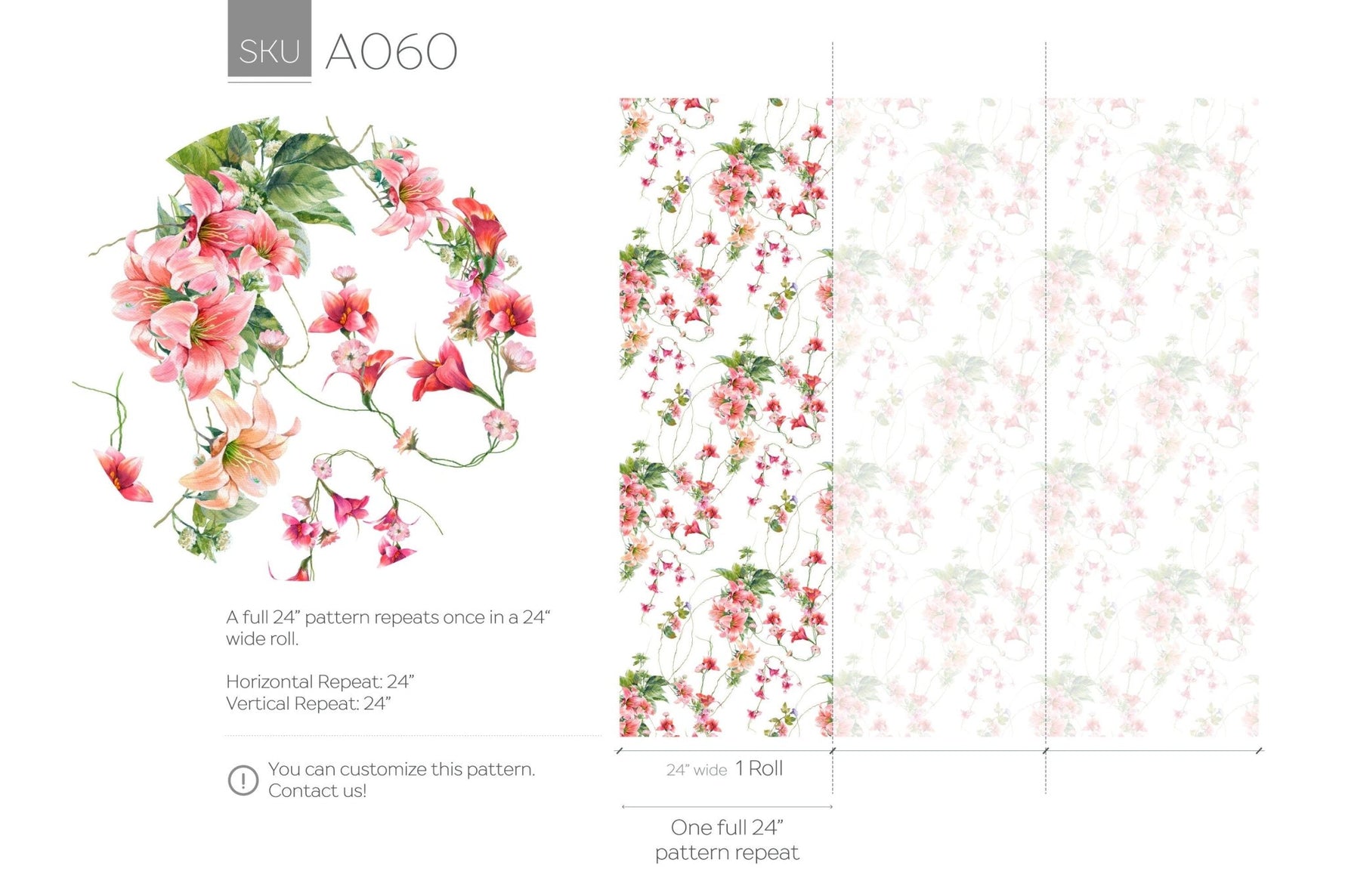 Floral Elegance Wallpaper - A060 - WallTrend