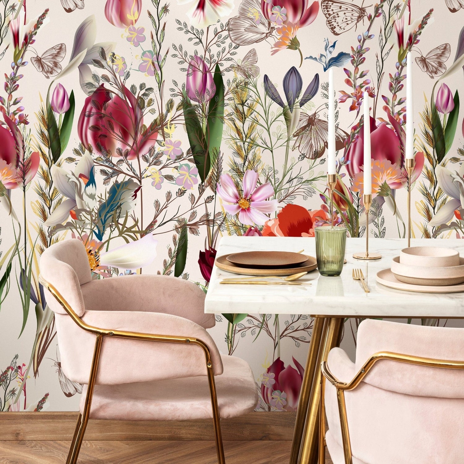 Floral Elegance Wallpaper - A212 - WallTrend
