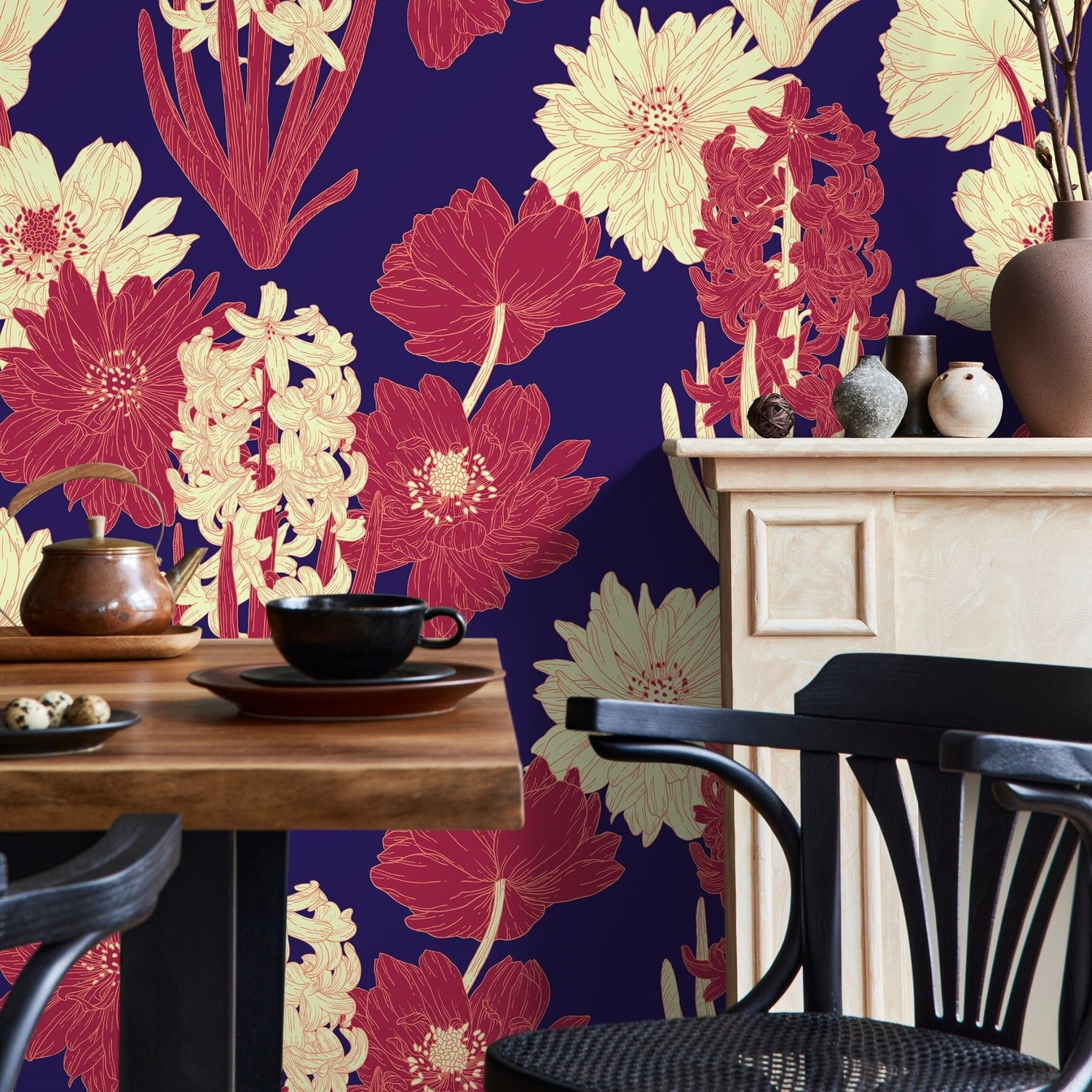 Floral Elegance Wallpaper - A802 - WallTrend