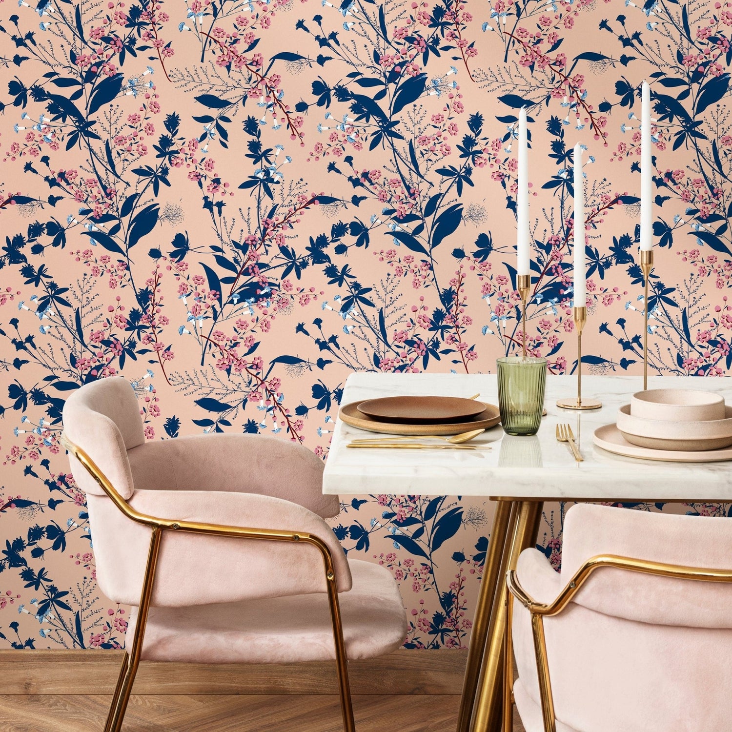 Floral Elegance Wallpaper - A826 - WallTrend