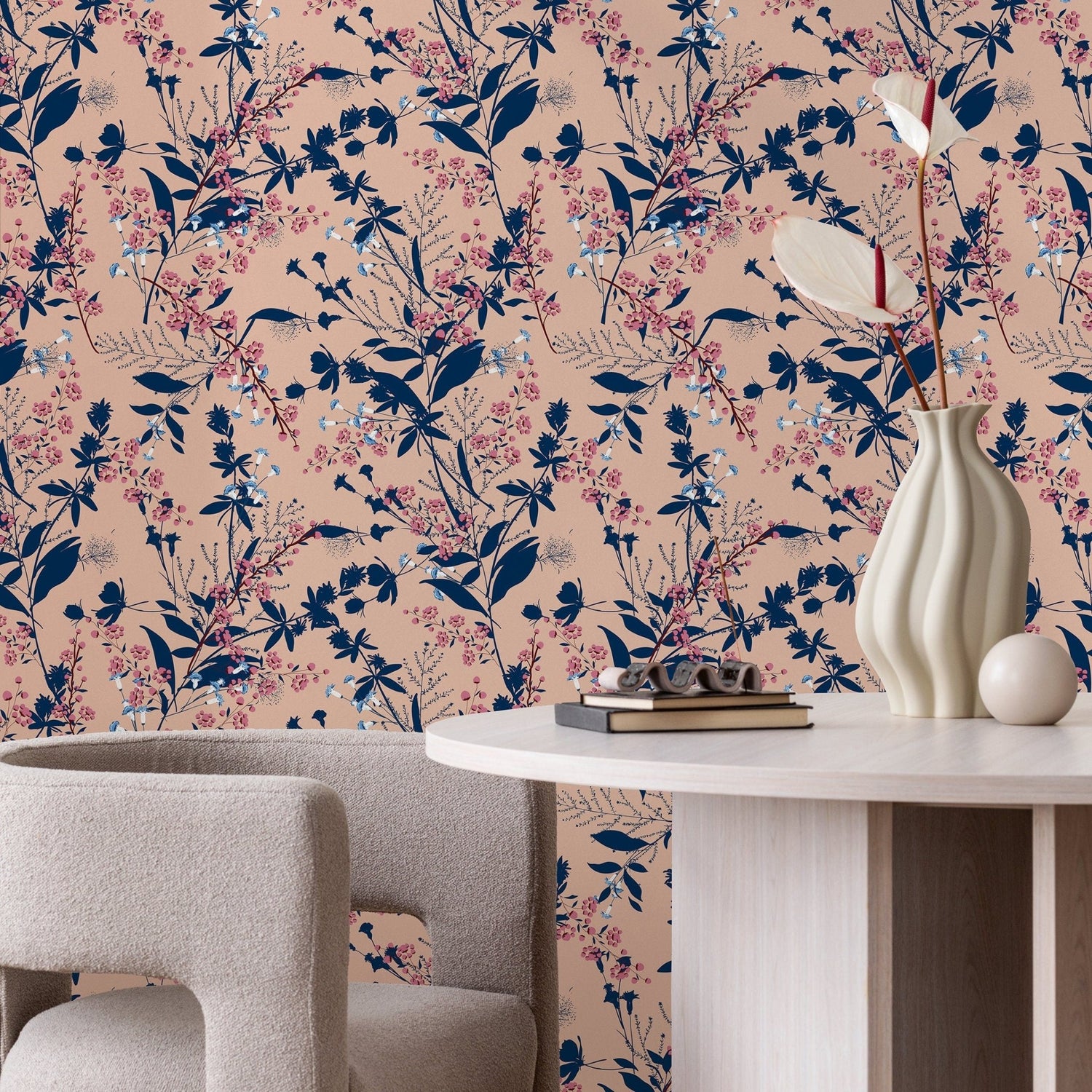Floral Elegance Wallpaper - A826 - WallTrend