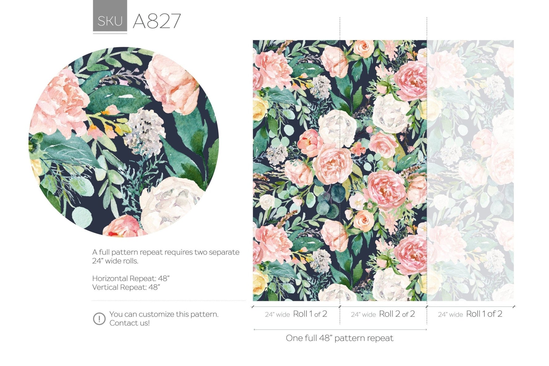Floral Elegance Wallpaper - A827 - WallTrend