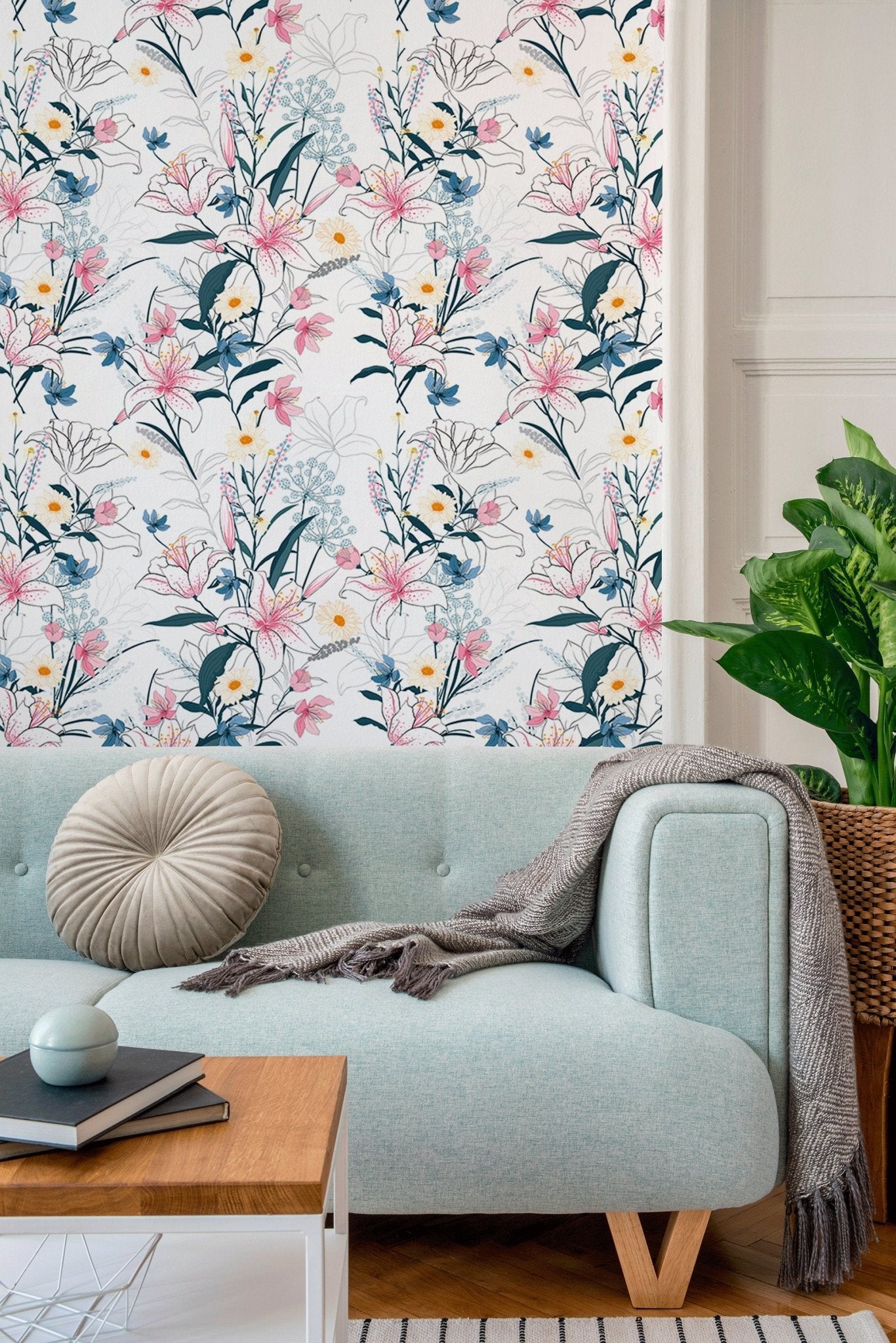 Floral Elegance Wallpaper - B401 - WallTrend