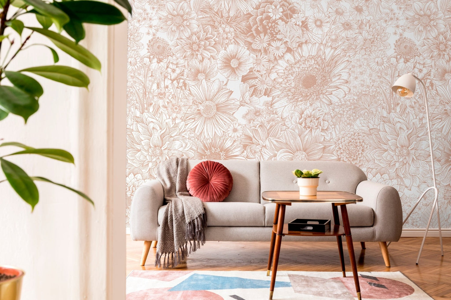 Floral Elegance Wallpaper - C064 - WallTrend