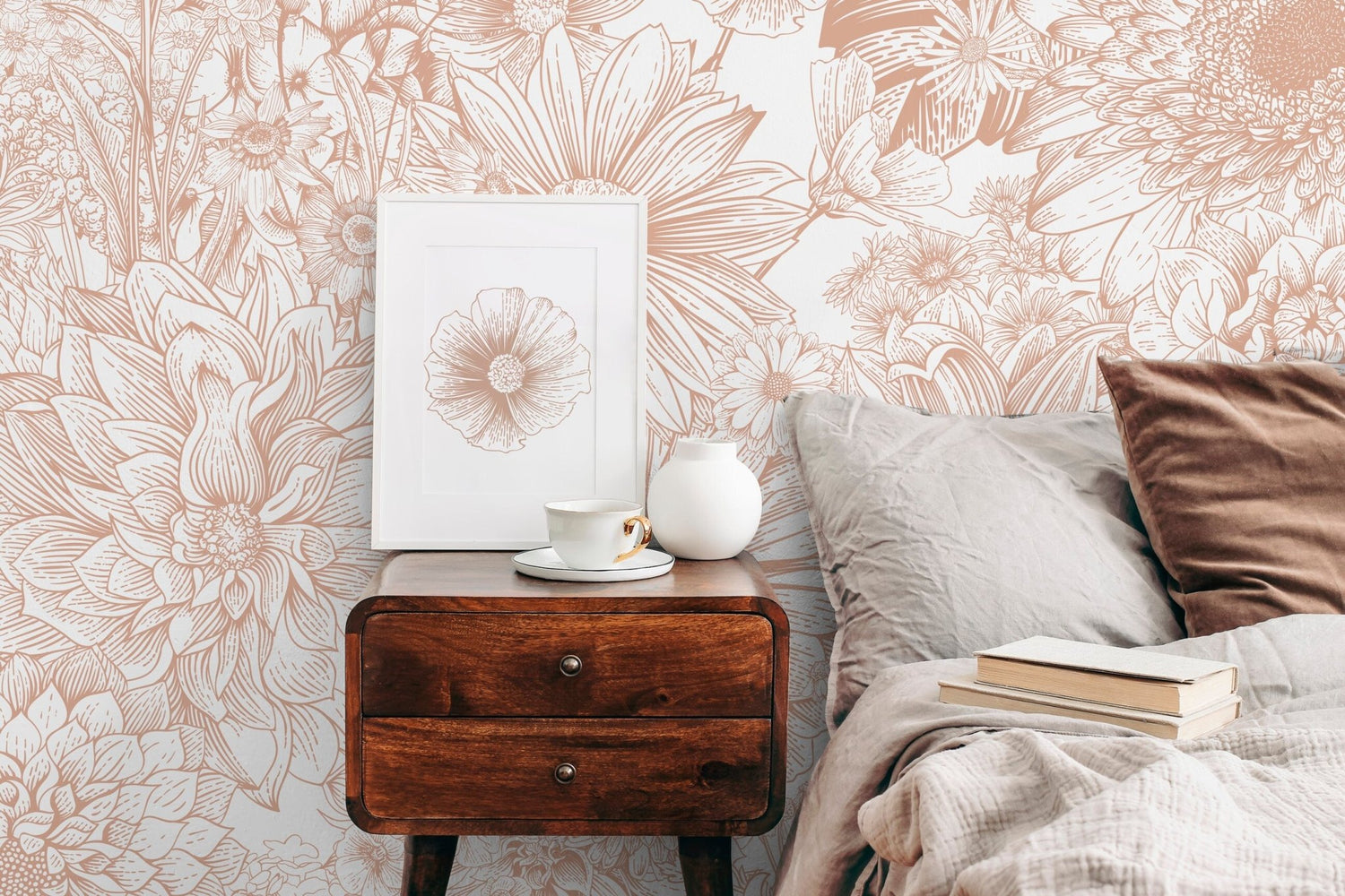 Floral Elegance Wallpaper - C064 - WallTrend