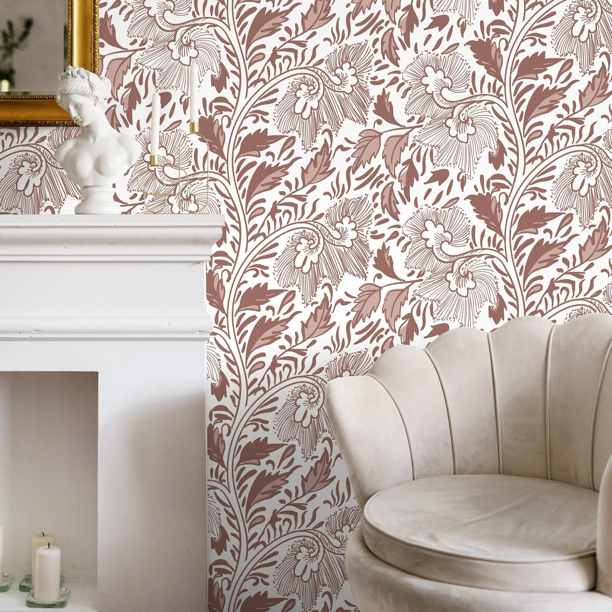 Floral Elegance Wallpaper - C294 - WallTrend