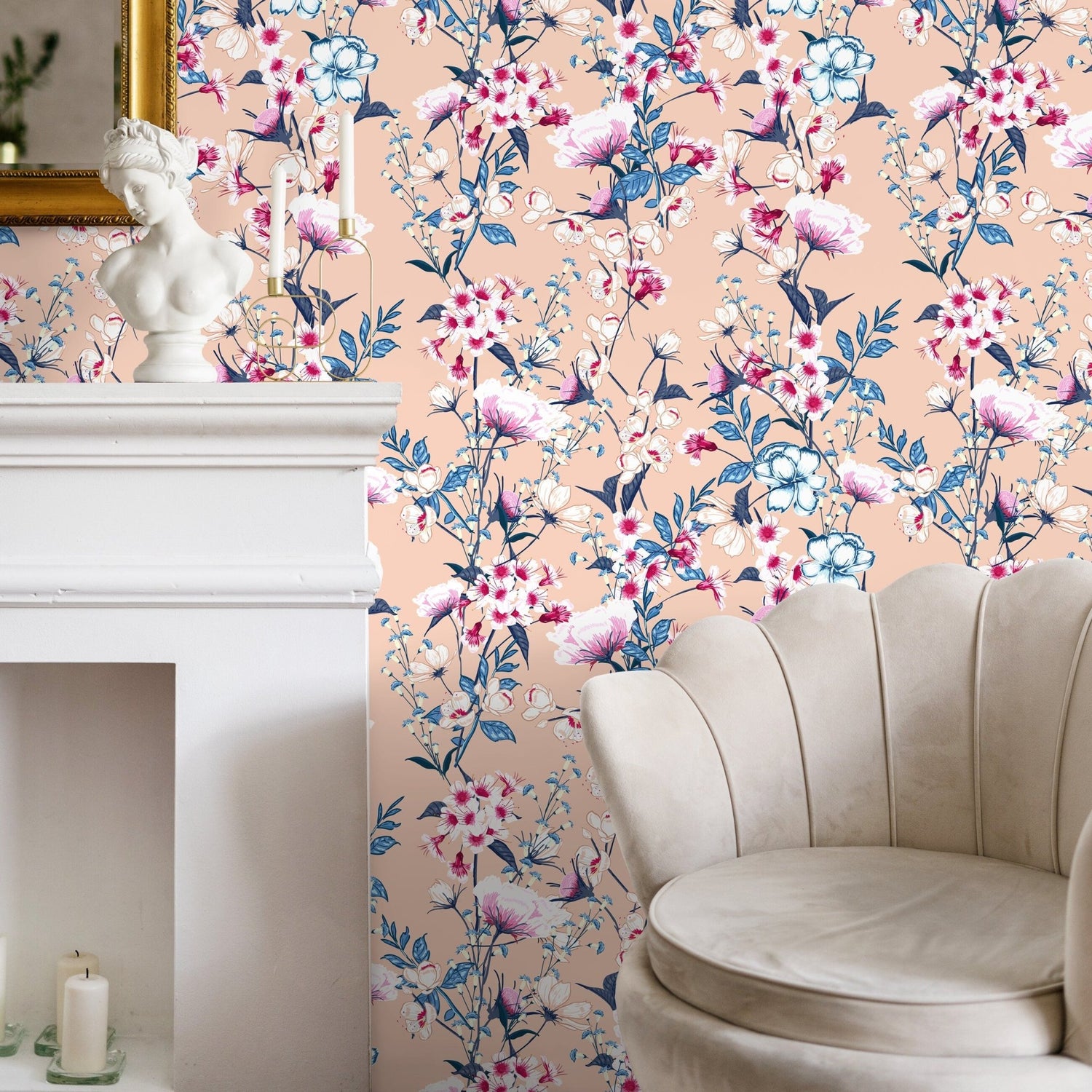 Floral Elegance Wallpaper - C583 - WallTrend