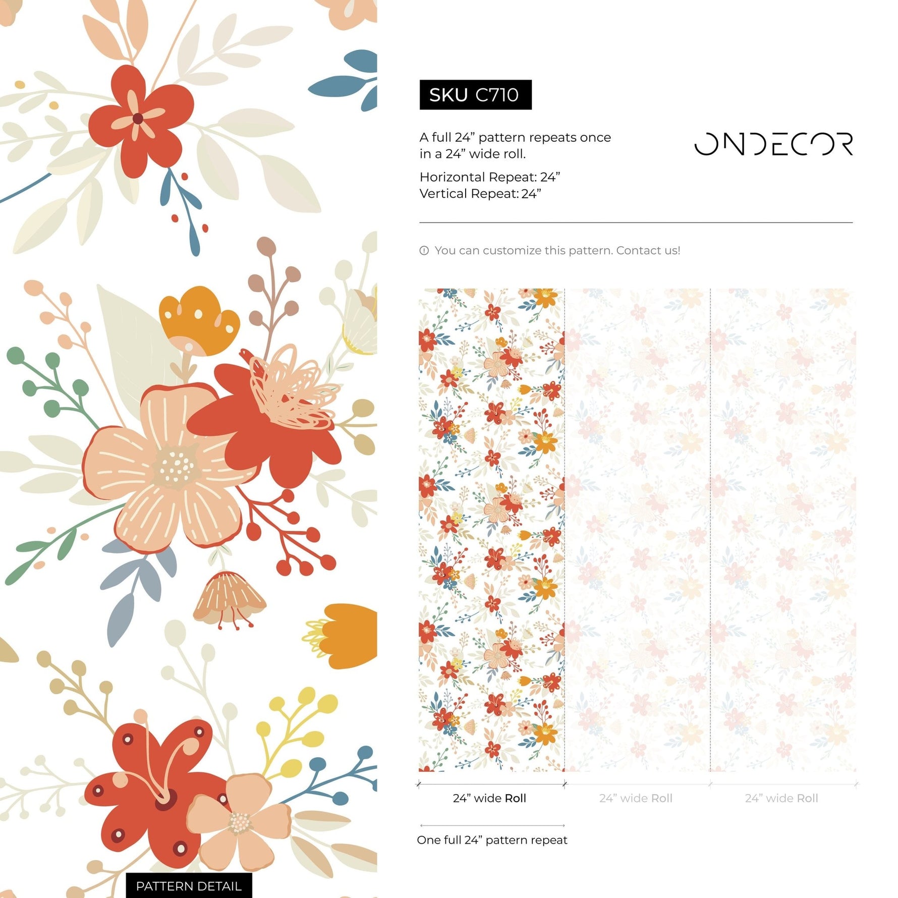 Floral Elegance Wallpaper - C710 - WallTrend