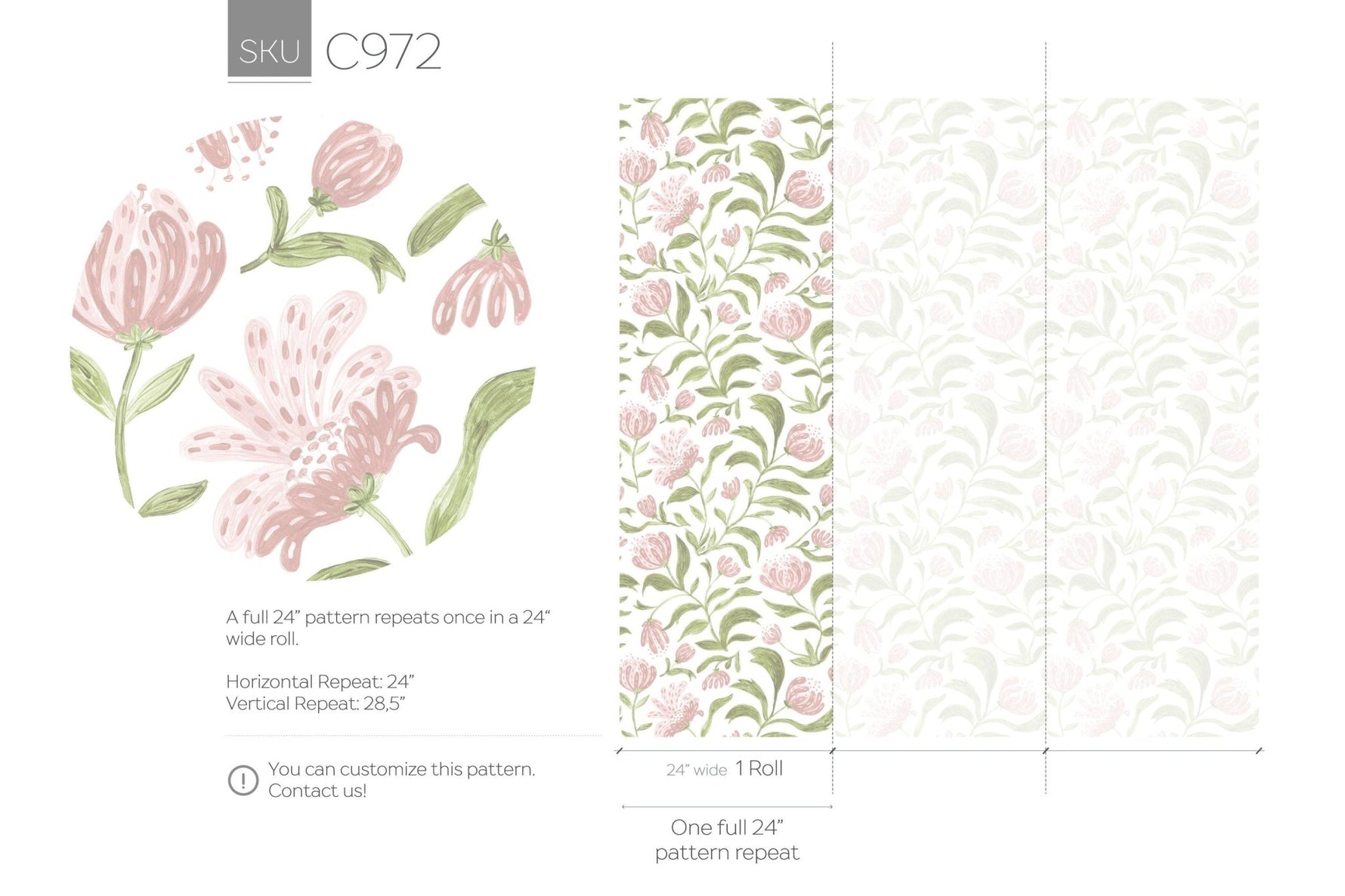 Floral Elegance Wallpaper - C972 - WallTrend