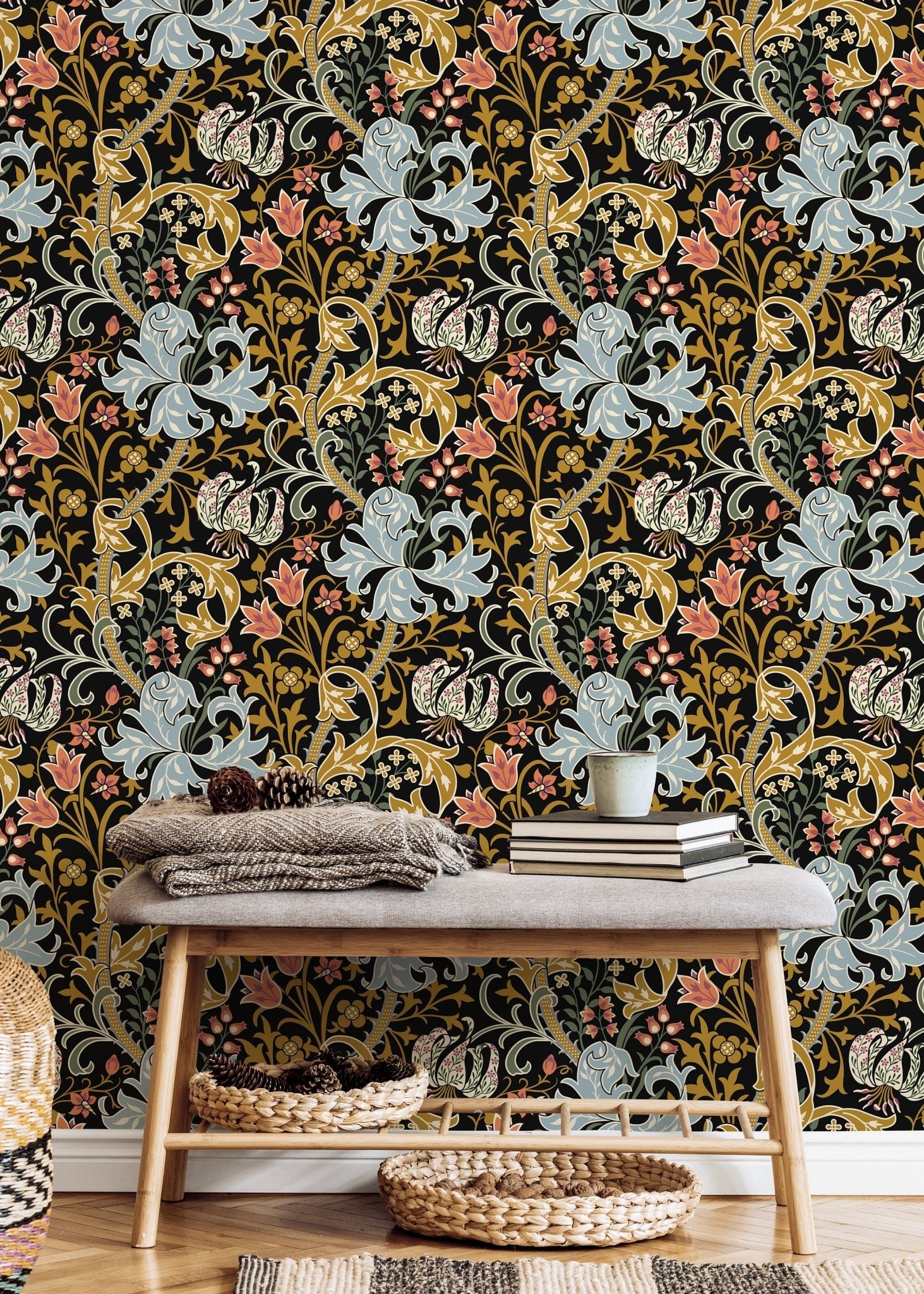 Floral Elegance Wallpaper - D007 - WallTrend