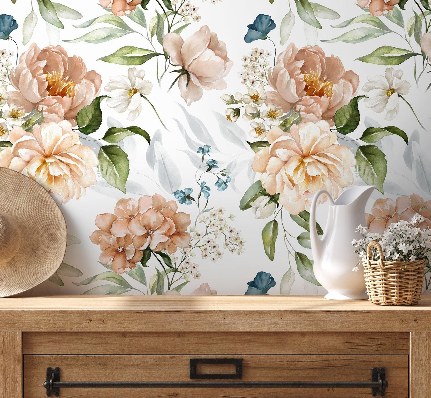 Floral Elegance Wallpaper - D020 - WallTrend