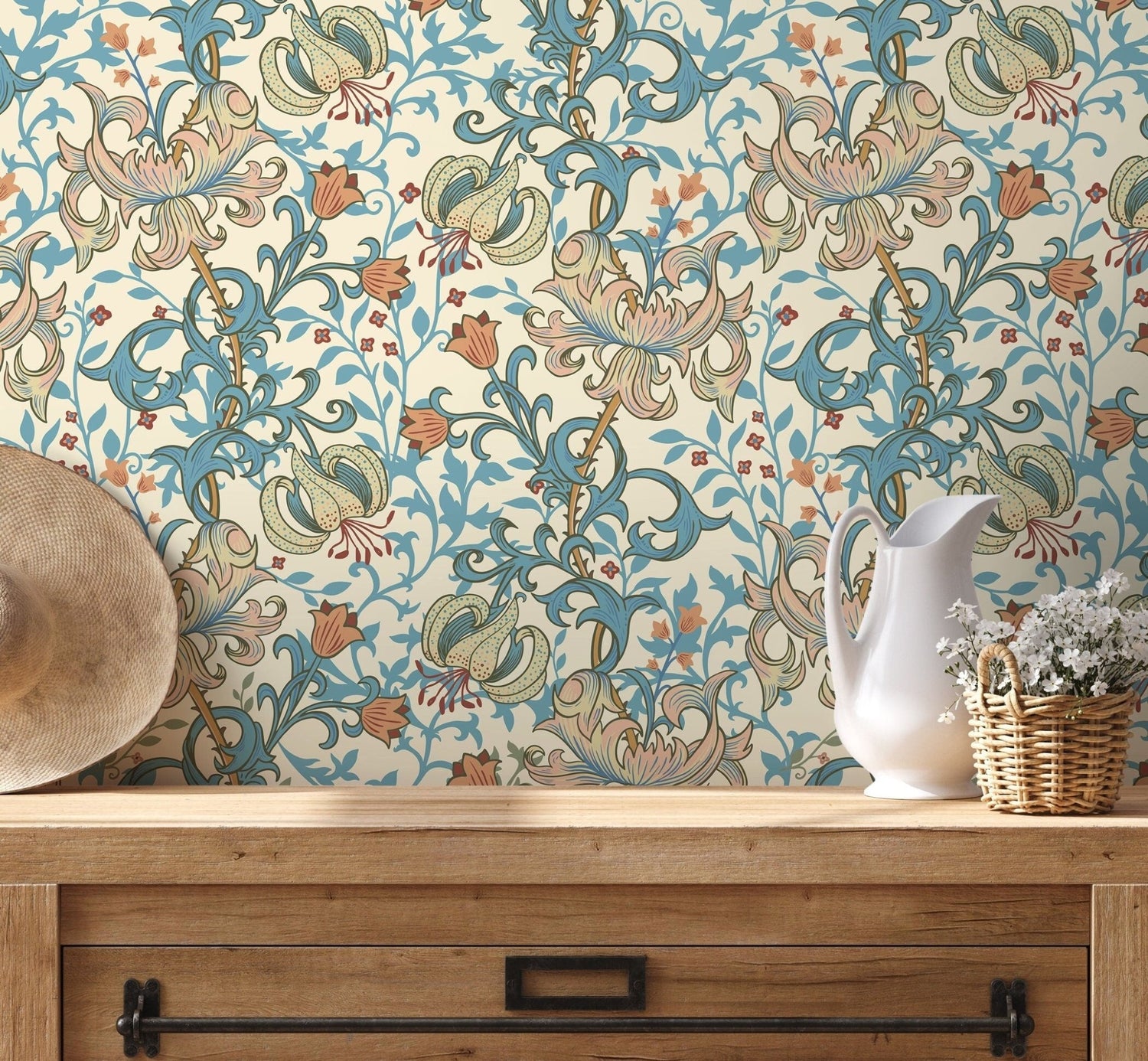 Floral Elegance Wallpaper - D029 - WallTrend