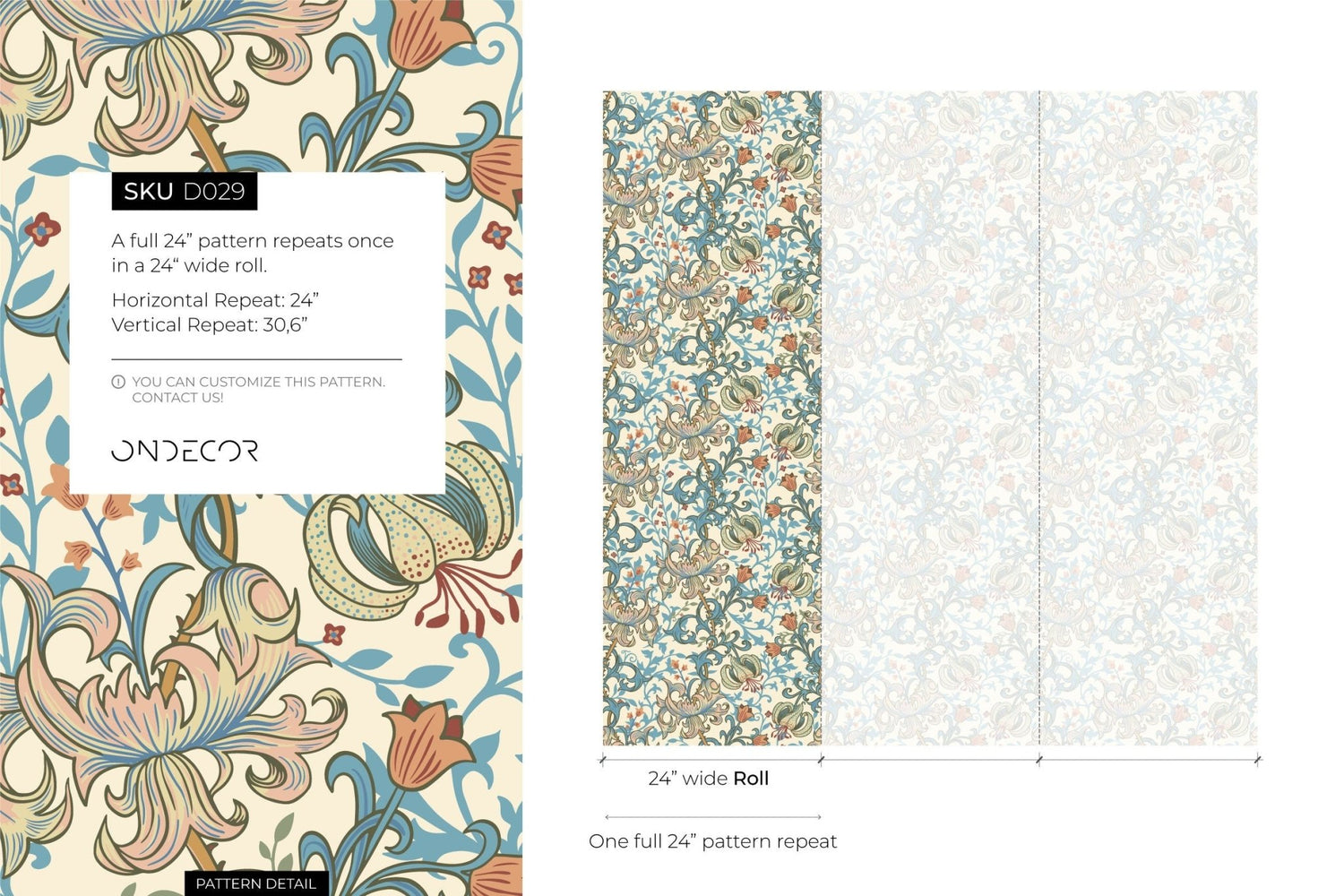 Floral Elegance Wallpaper - D029 - WallTrend