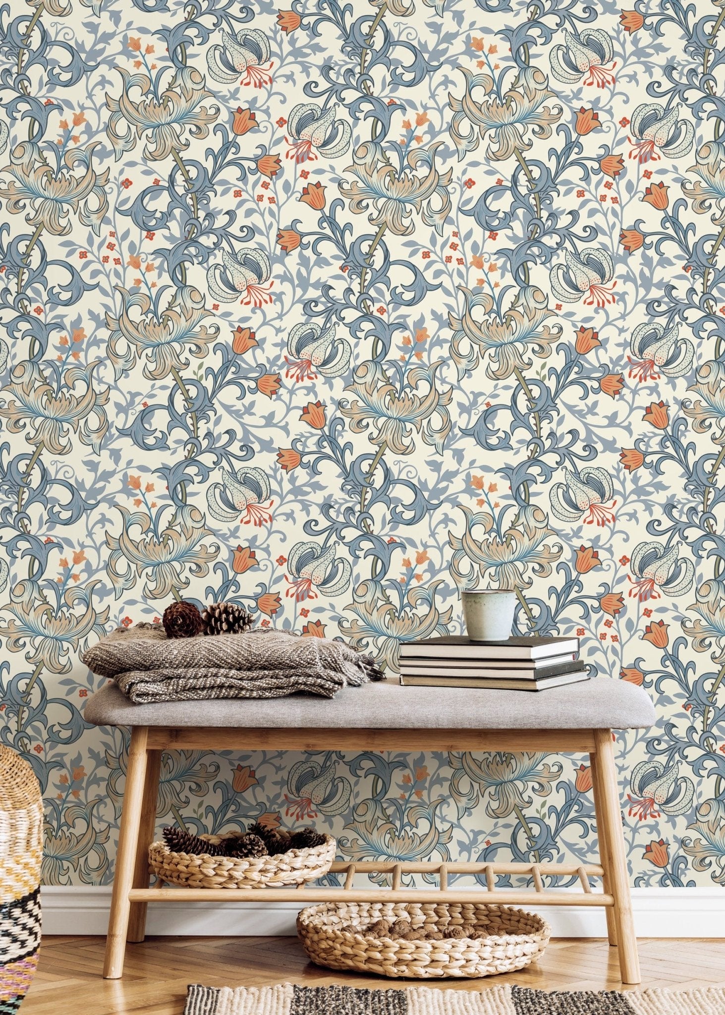 Floral Elegance Wallpaper - D031 - WallTrend