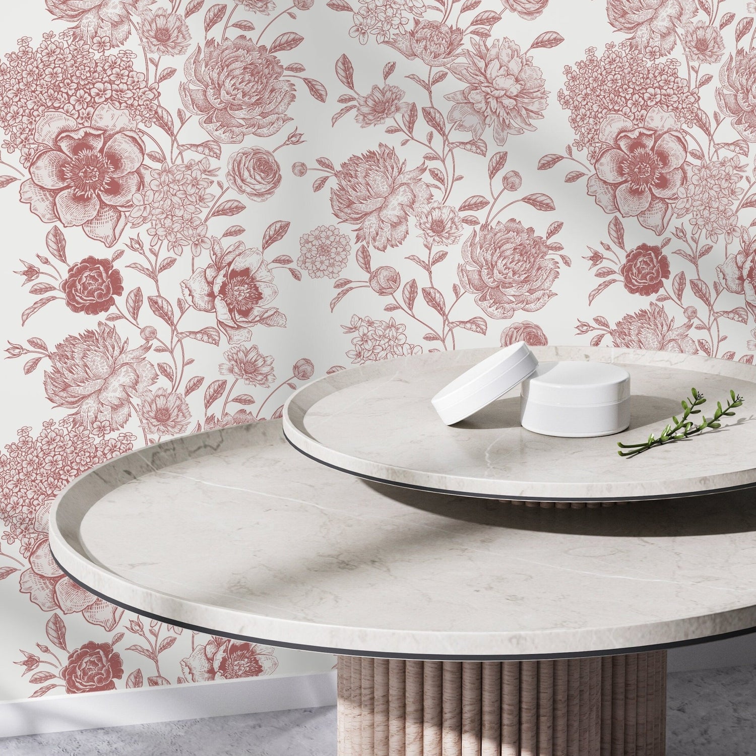 Floral Elegance Wallpaper - D051 - WallTrend