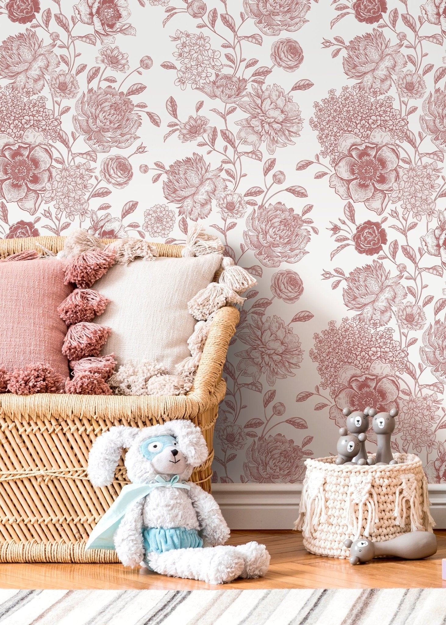 Floral Elegance Wallpaper - D051 - WallTrend