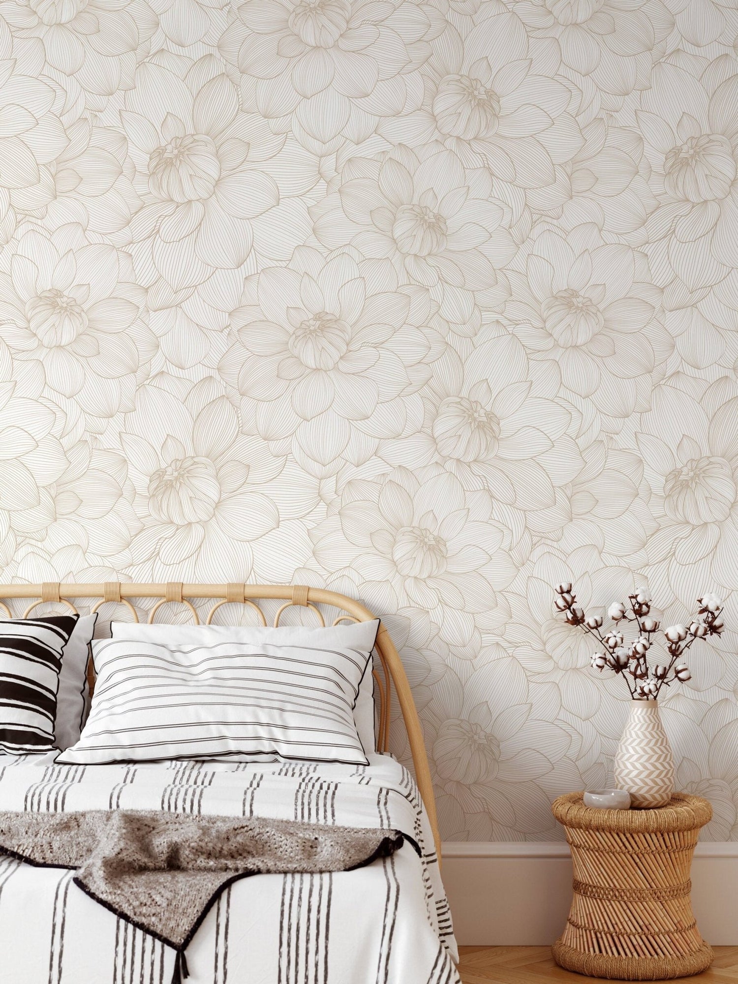 Floral Elegance Wallpaper - D144 - WallTrend