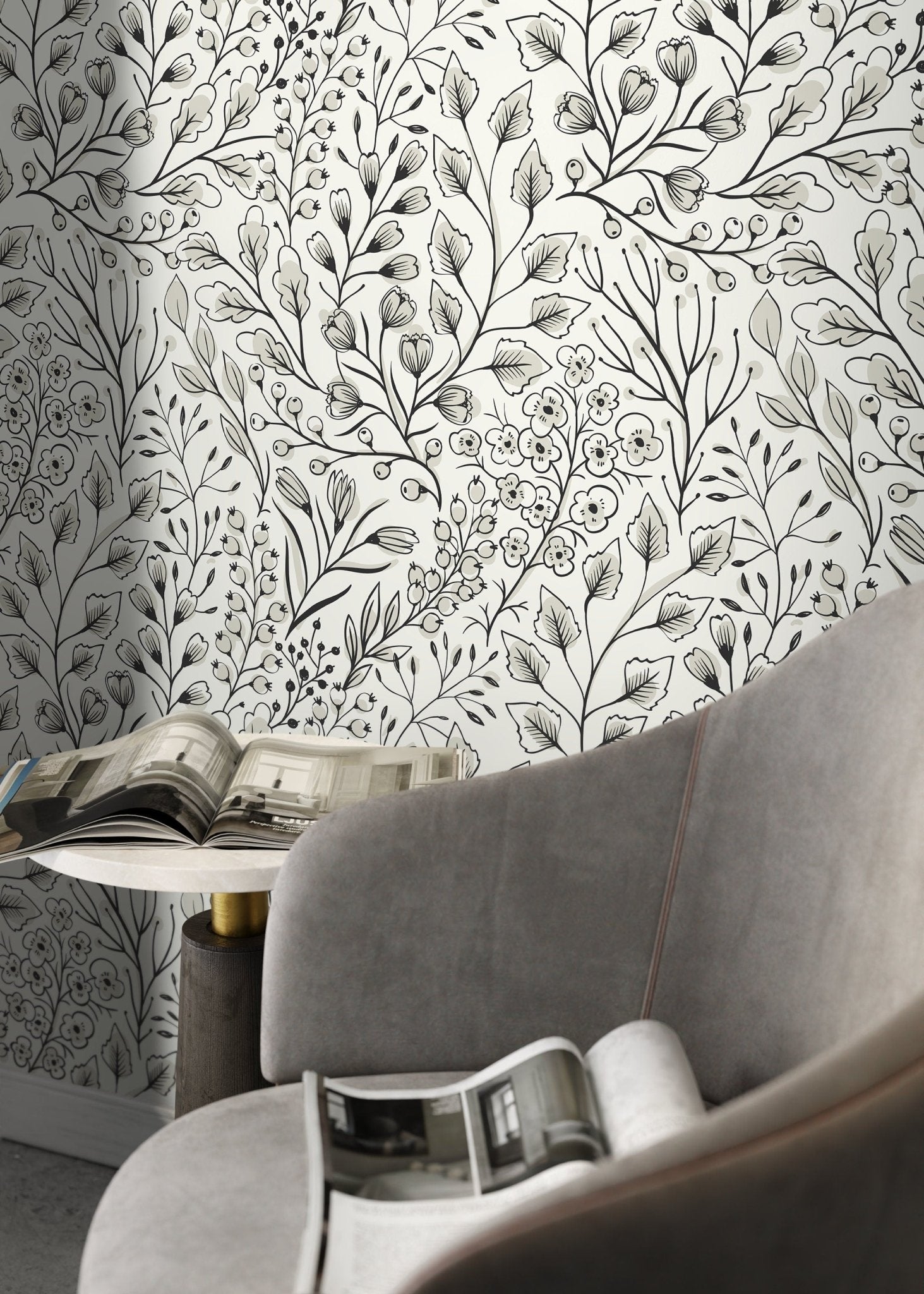 Floral Elegance Wallpaper - D145 - WallTrend