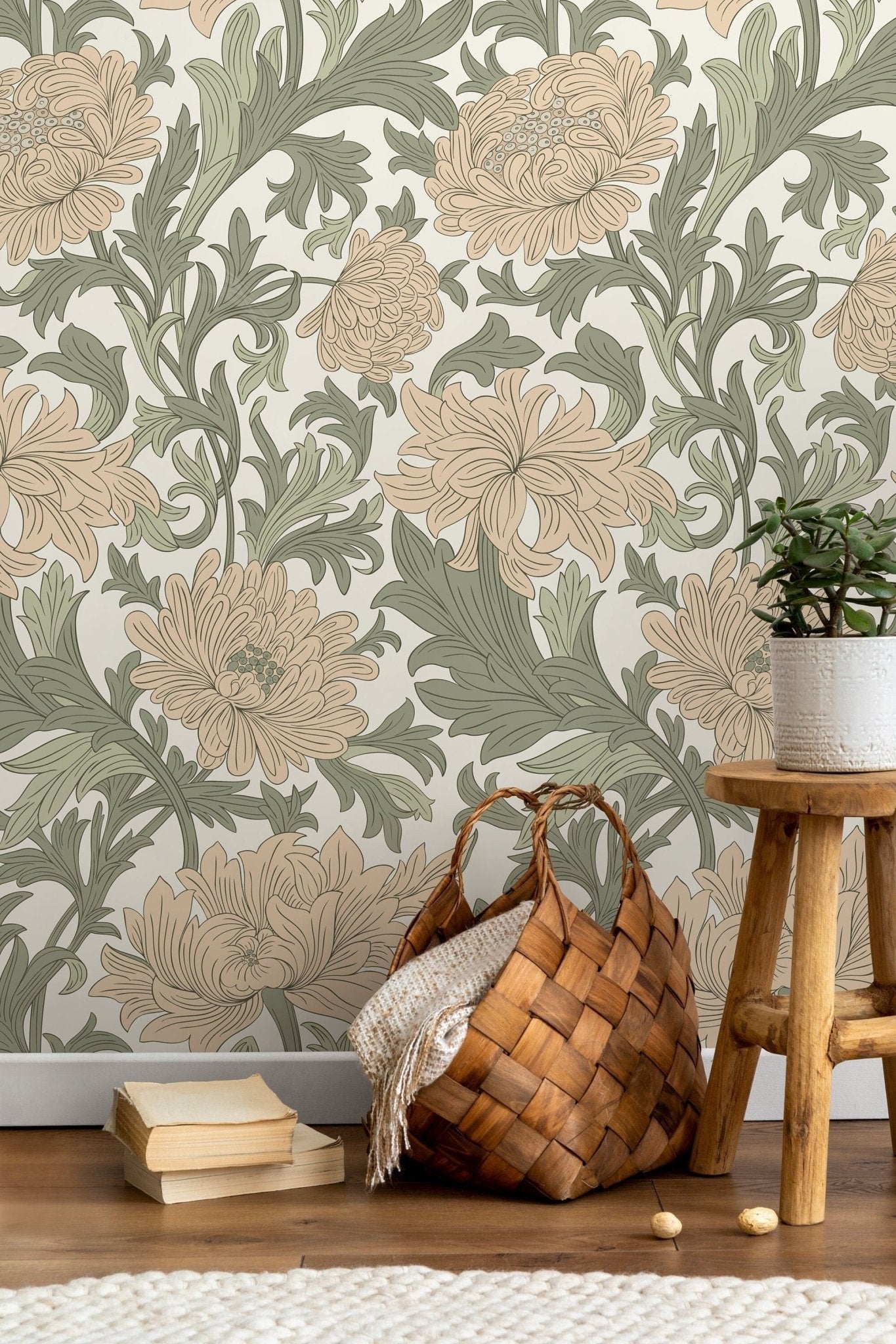 Floral Elegance Wallpaper - D188 - WallTrend