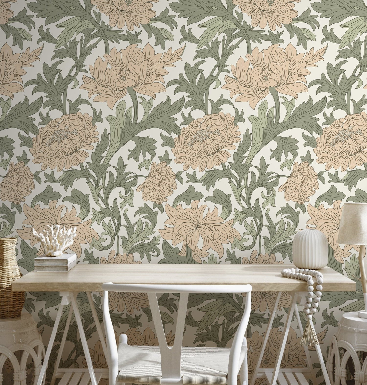 Floral Elegance Wallpaper - D188 - WallTrend