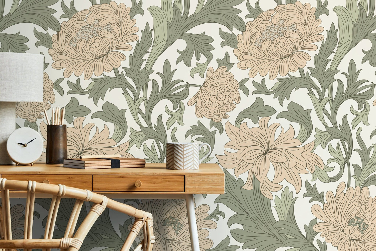 Floral Elegance Wallpaper - D188 - WallTrend