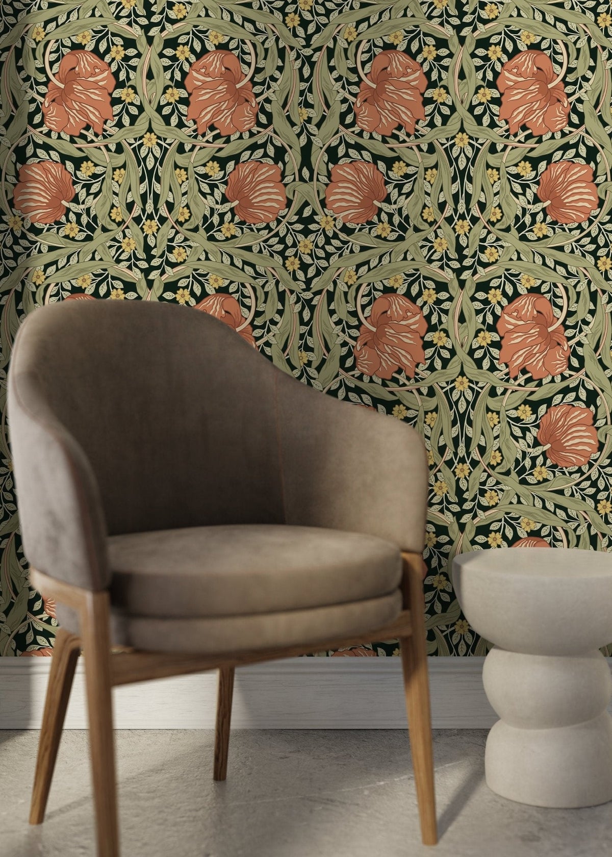 Floral Elegance Wallpaper - D300 - WallTrend