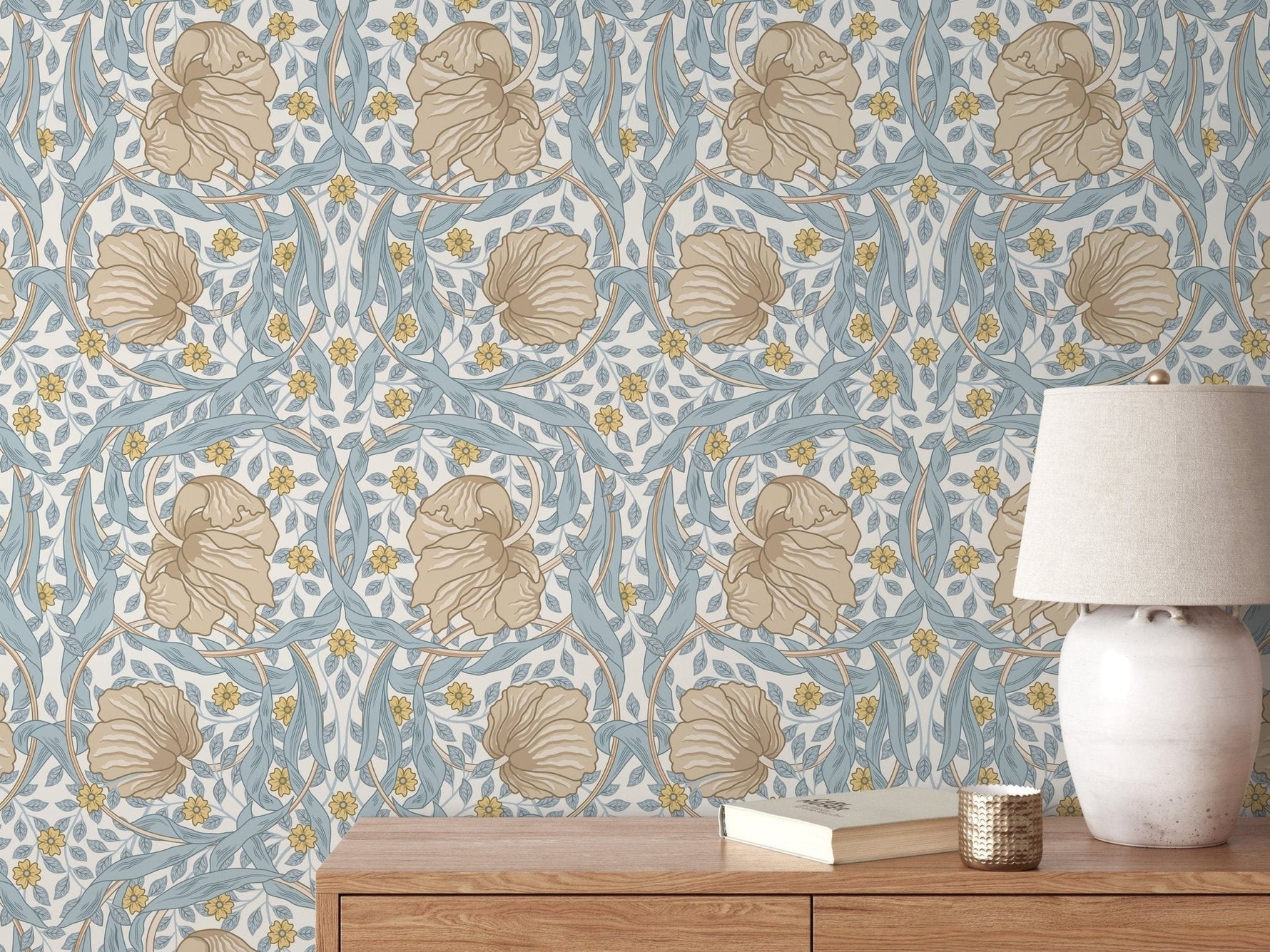Floral Elegance Wallpaper - D302 - WallTrend