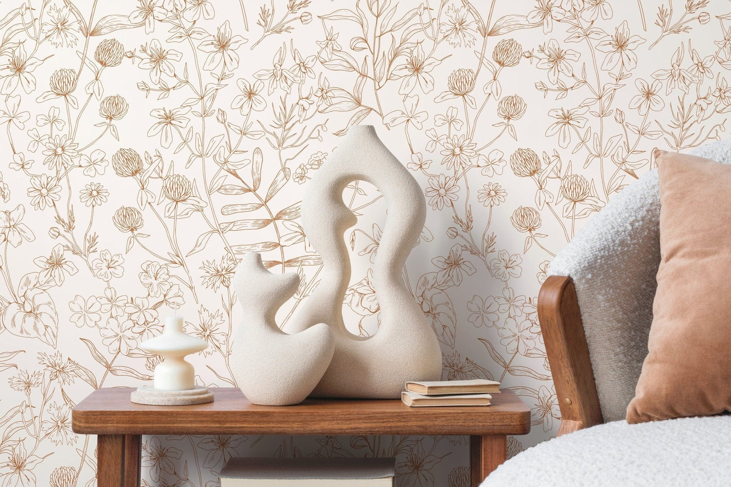 Floral Elegance Wallpaper - D305 - WallTrend