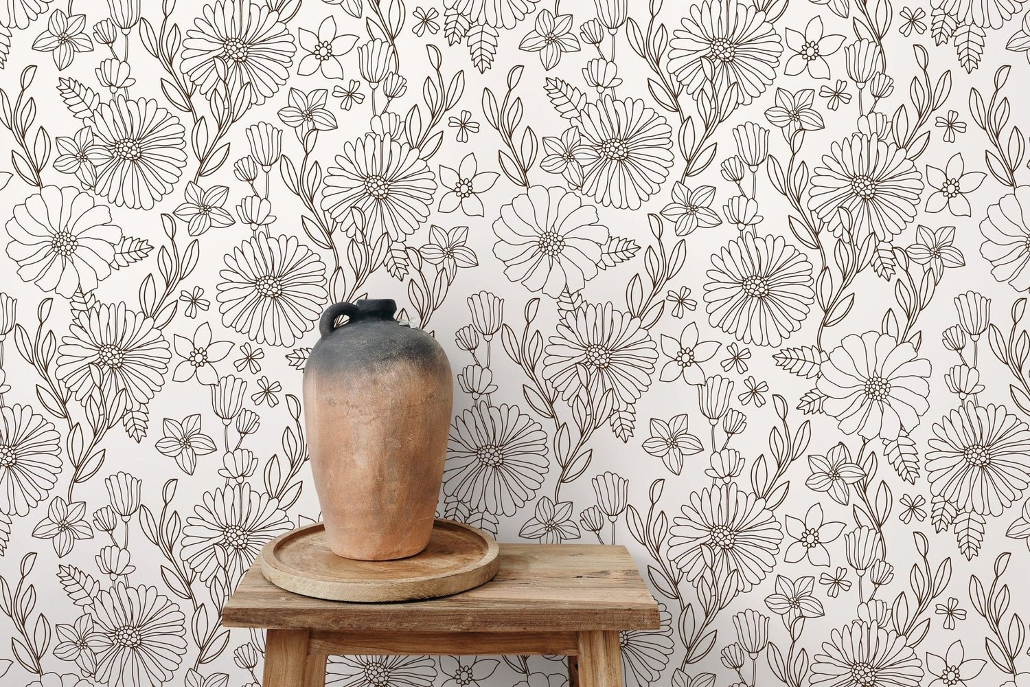 Floral Elegance Wallpaper - D378 - WallTrend