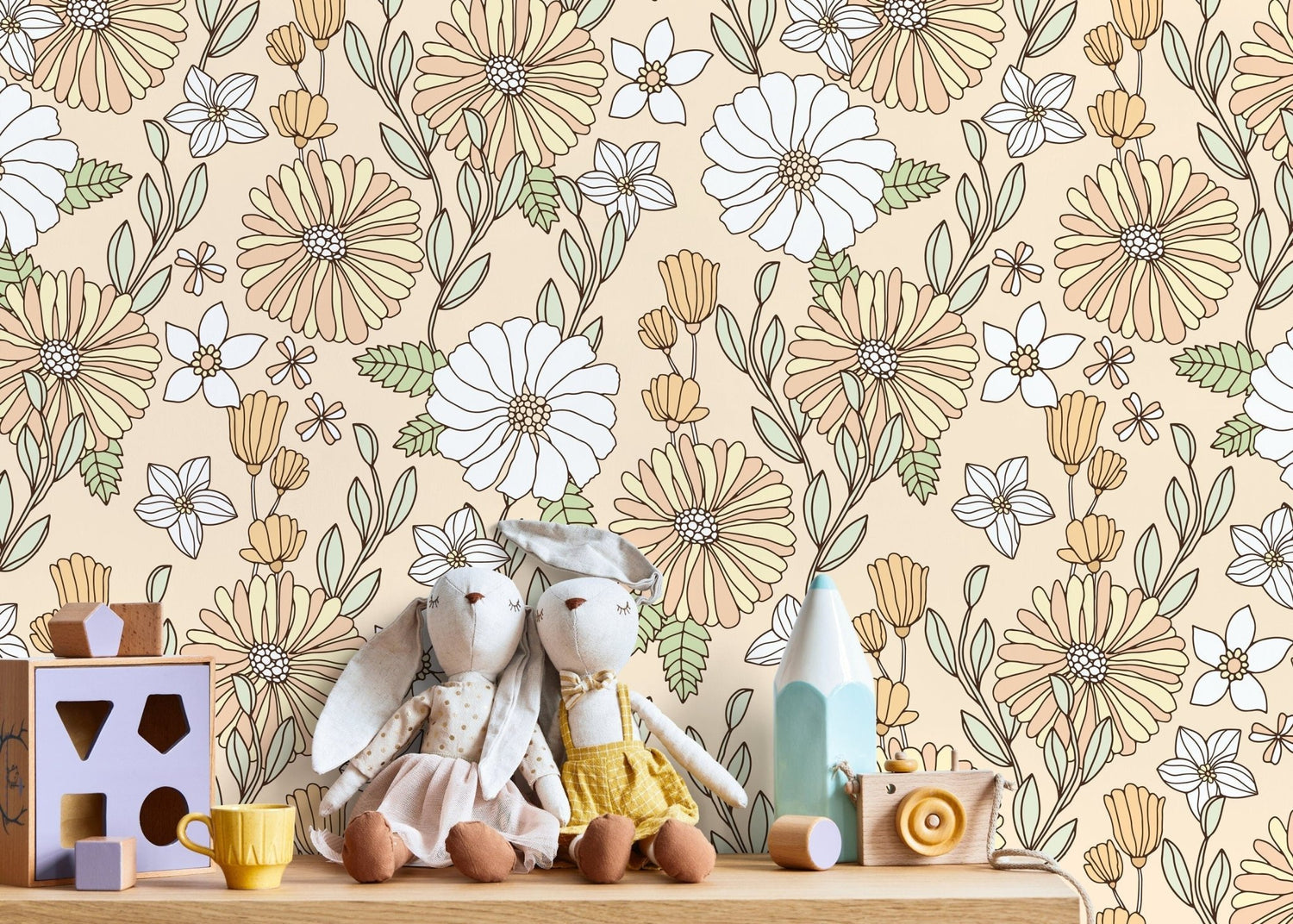 Floral Elegance Wallpaper - D380 - WallTrend