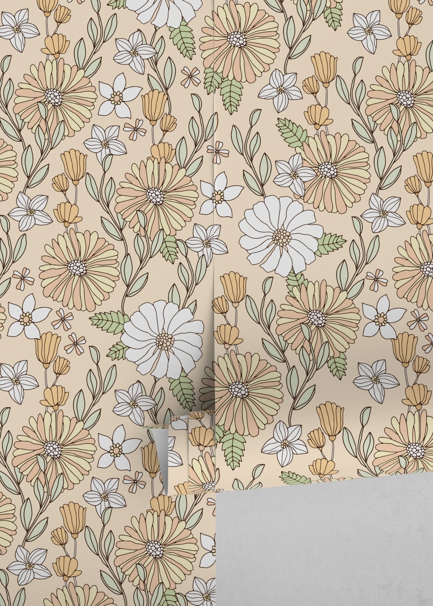 Floral Elegance Wallpaper - D380 - WallTrend
