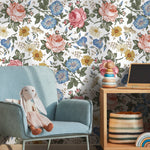 Floral Elegance Wallpaper - SKU B262 - WallTrend