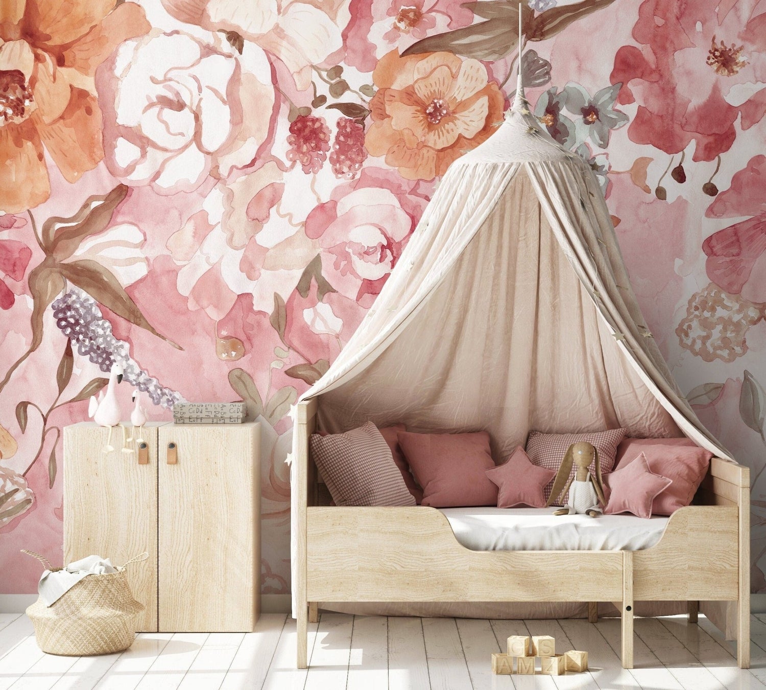 Floral Elegance Wallpaper - SKU D326 - WallTrend