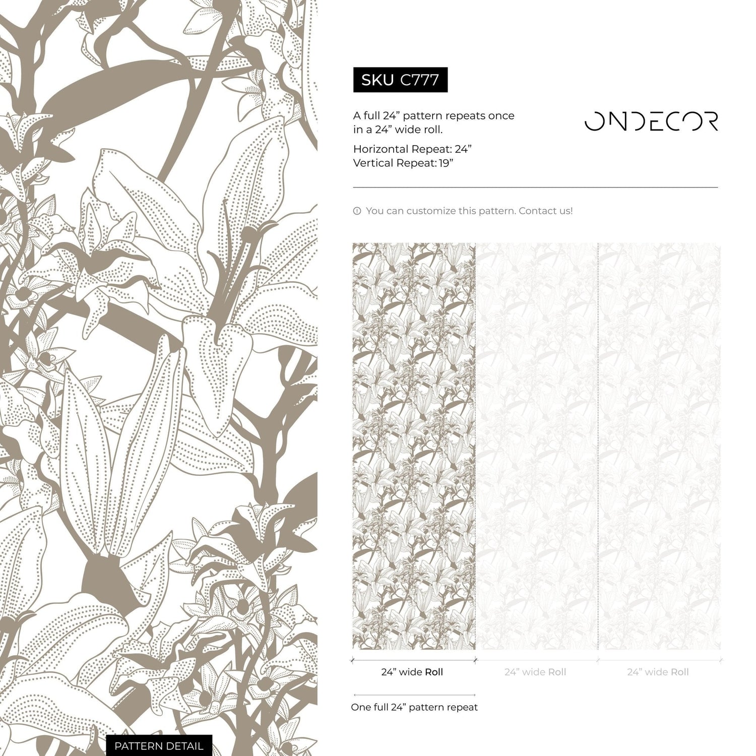 Floral Essence Wallpaper - C777 - WallTrend