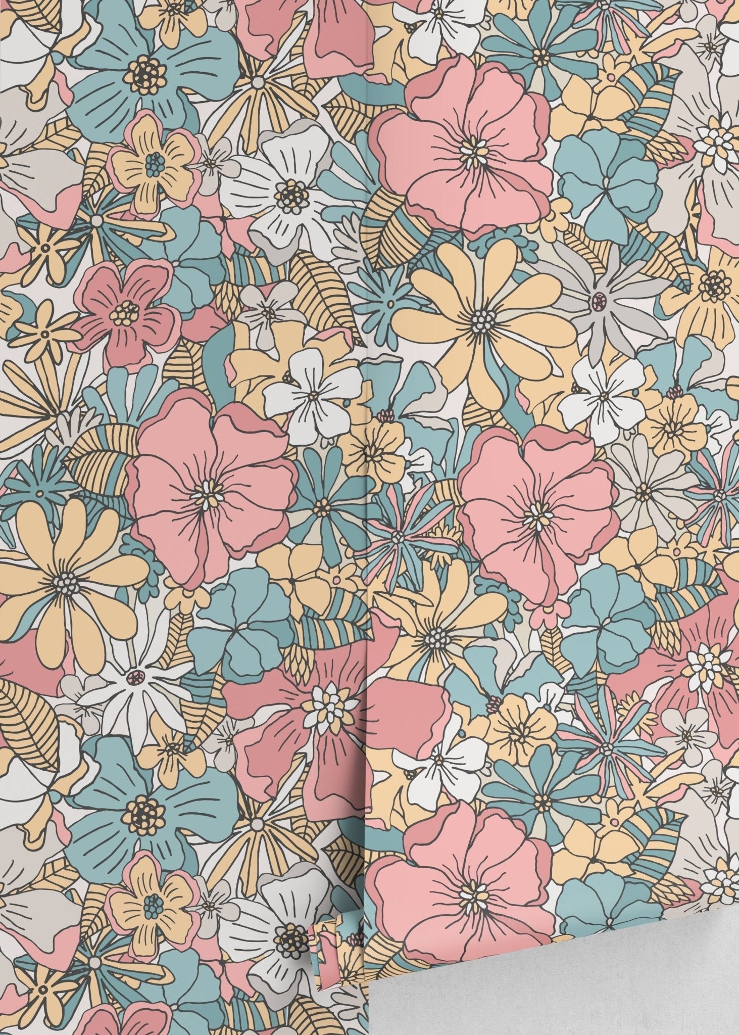 Floral Fancy Wallpaper - D382 - WallTrend