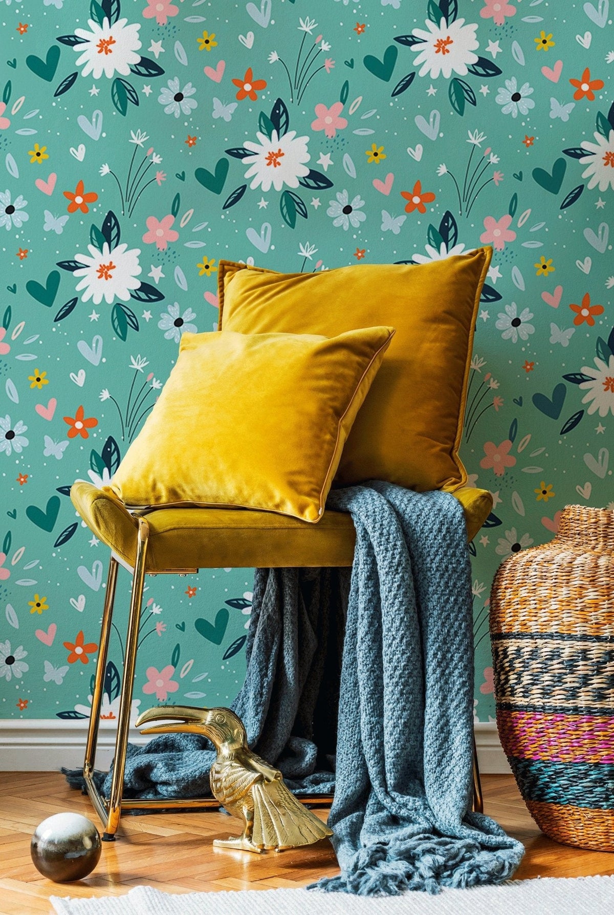 Floral Fantasy Wallpaper - B307 - WallTrend