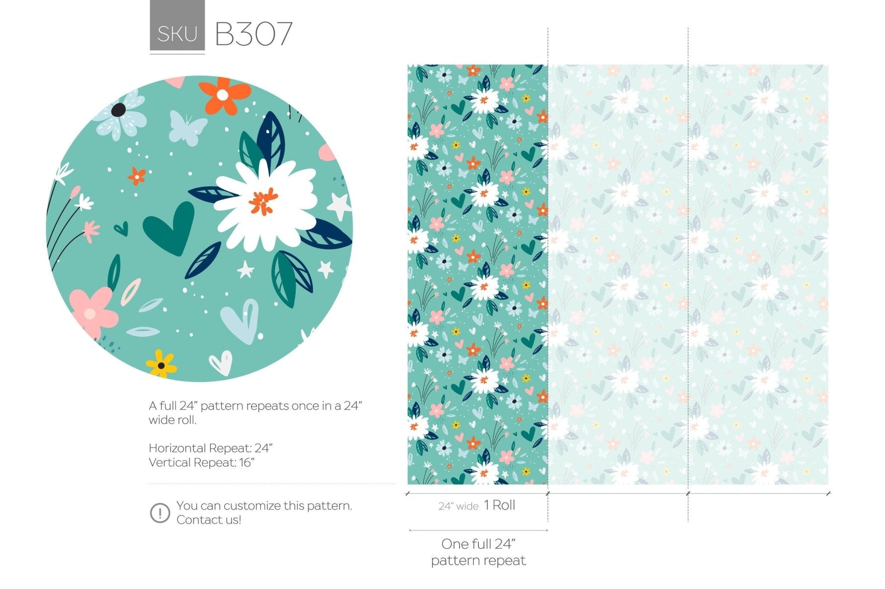 Floral Fantasy Wallpaper - B307 - WallTrend