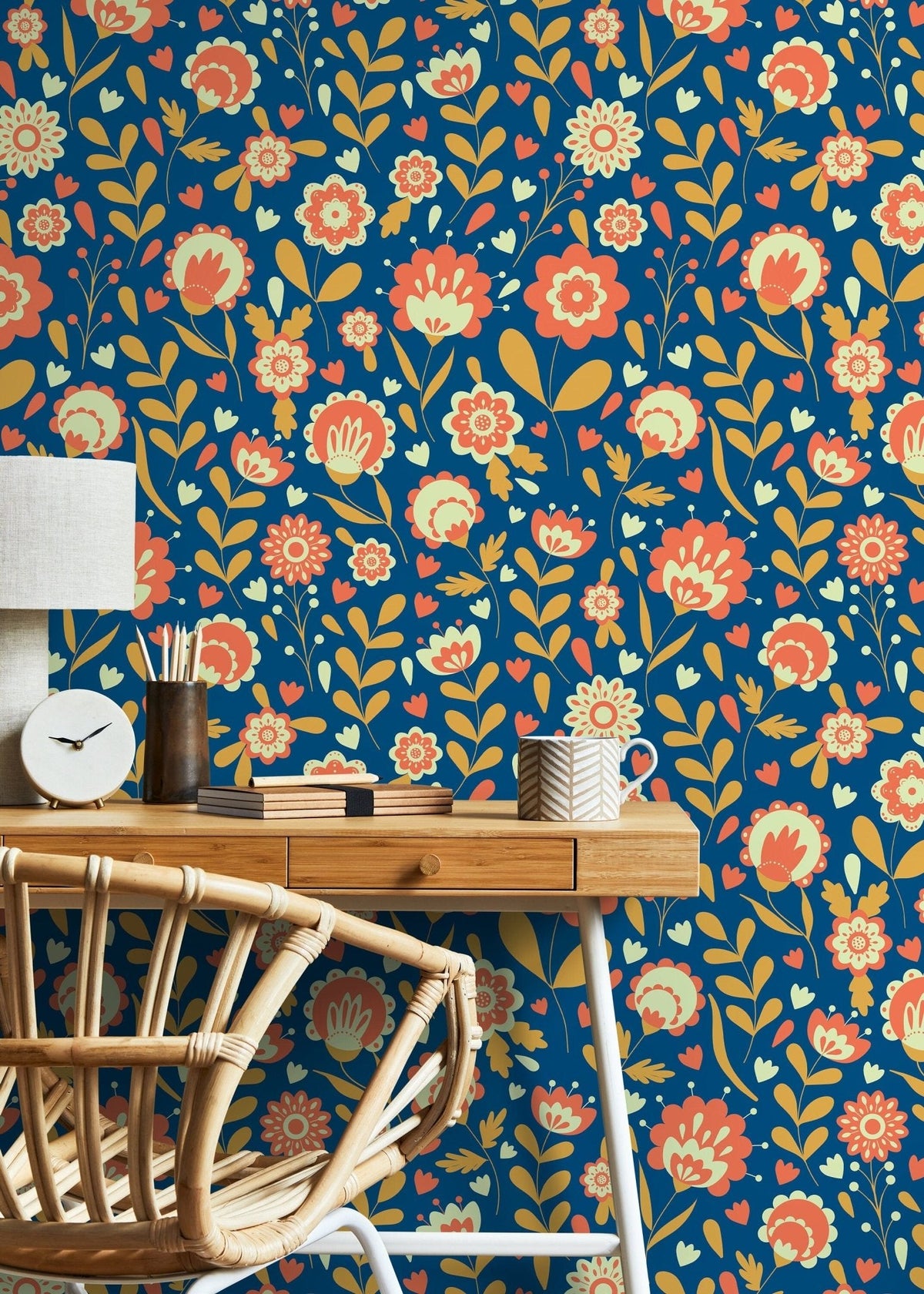 Floral Garden Wallpaper - D109 - WallTrend