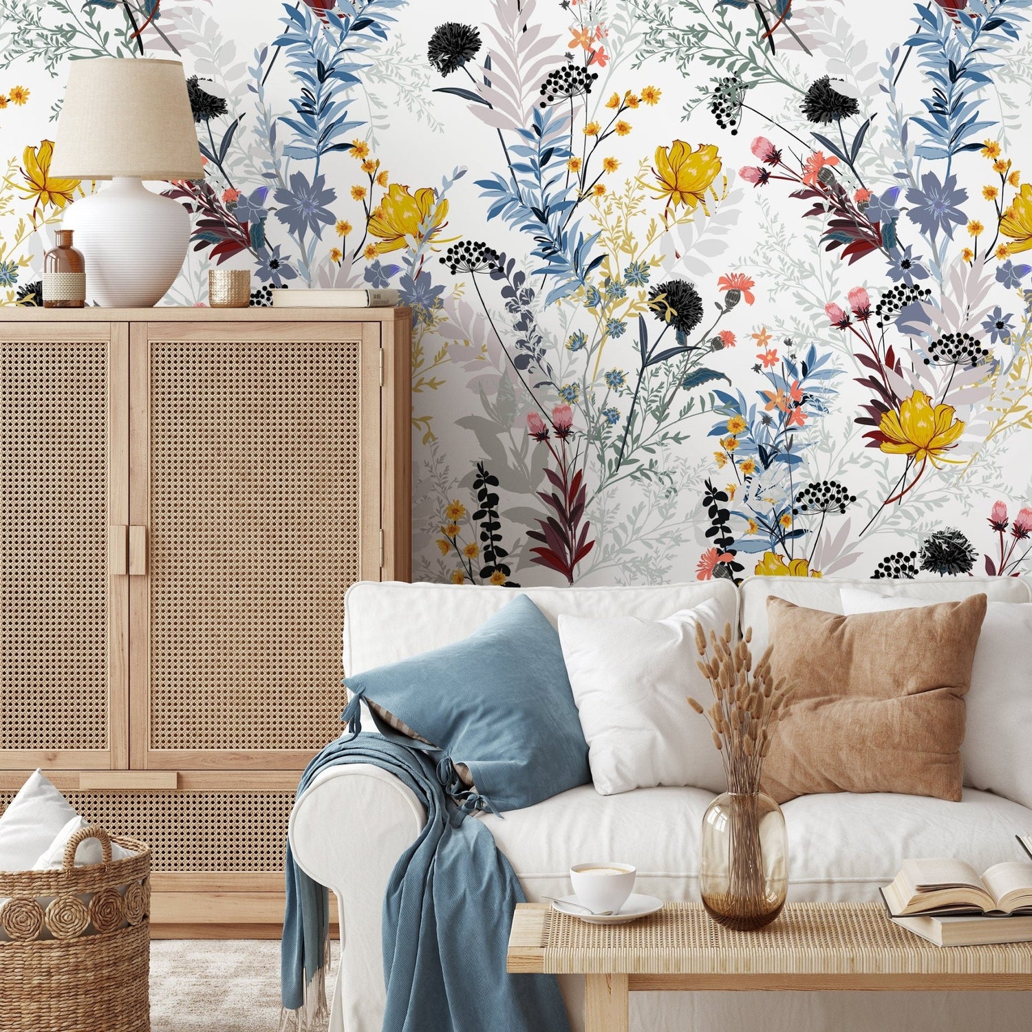 Floral Harmony Wallpaper - B048 - WallTrend