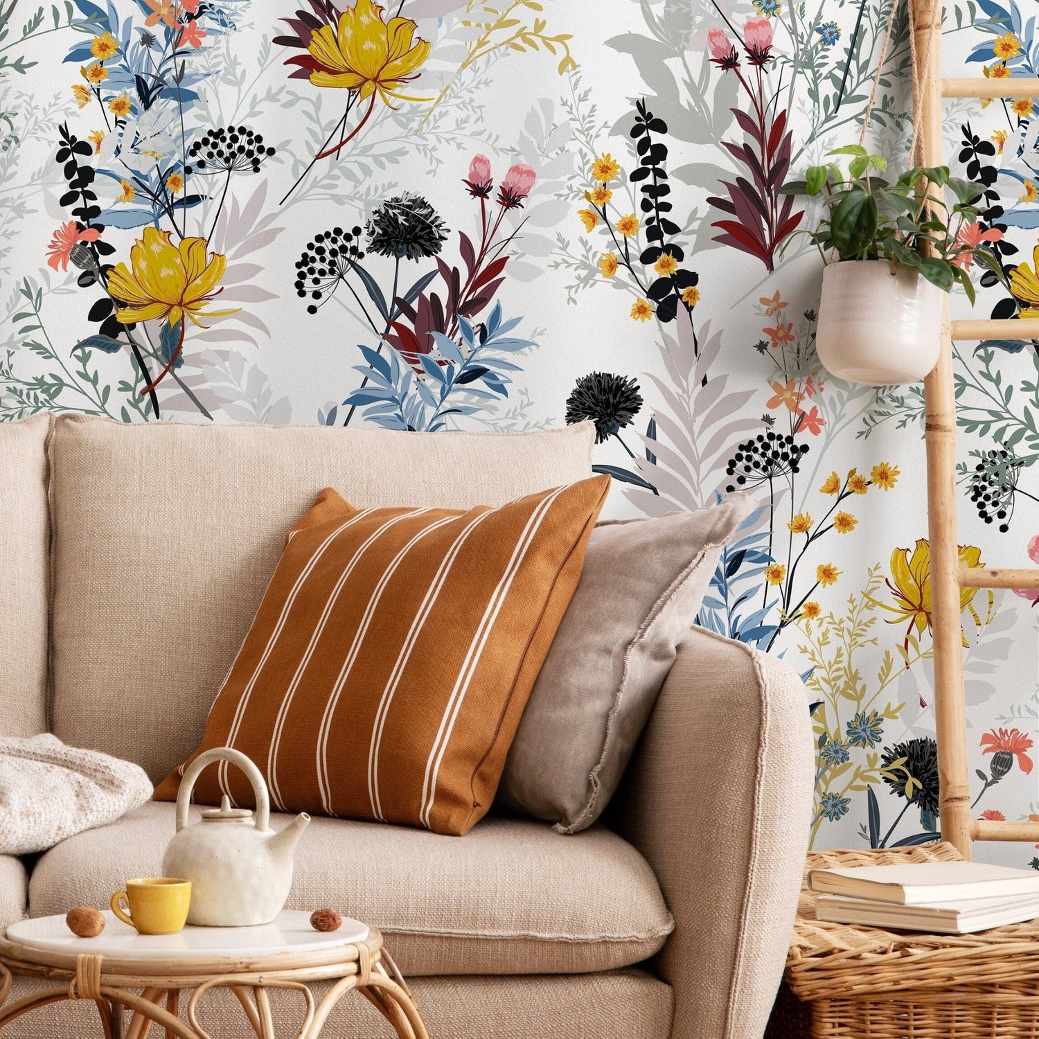 Floral Harmony Wallpaper - B048 - WallTrend