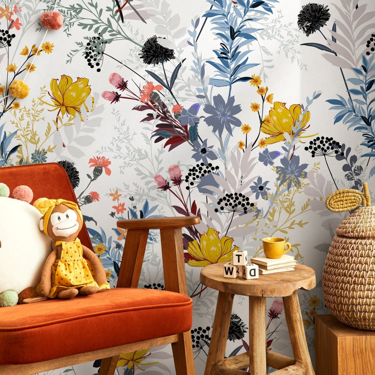 Floral Harmony Wallpaper - B048 - WallTrend