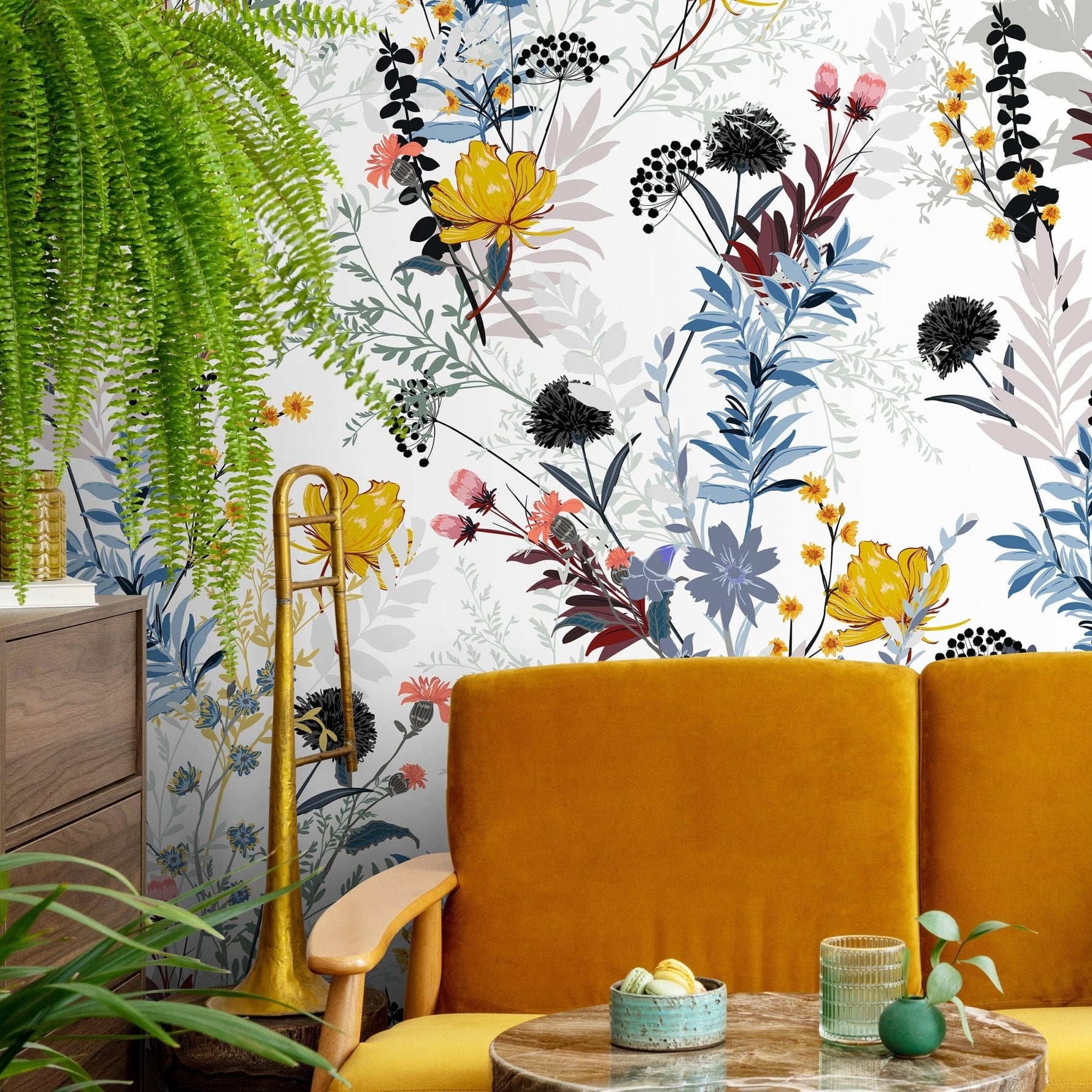 Floral Harmony Wallpaper - B048 - WallTrend