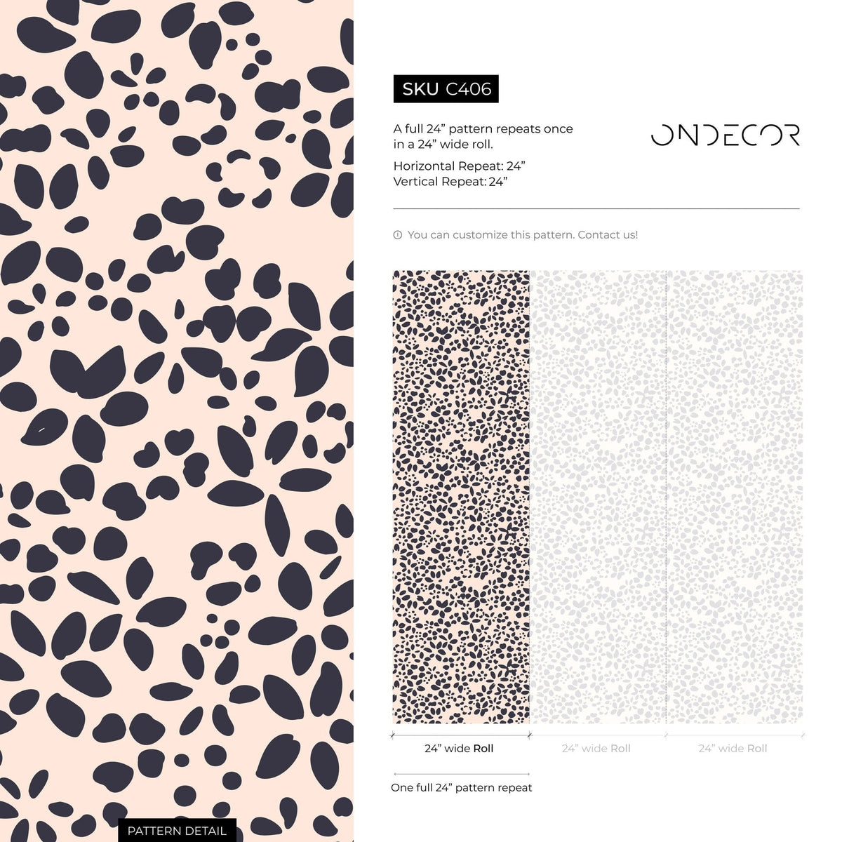 Floral Harmony Wallpaper - C406 - WallTrend