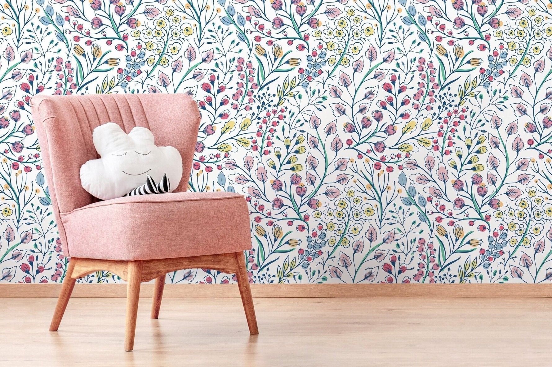 Floral Harmony Wallpaper - D146 - WallTrend