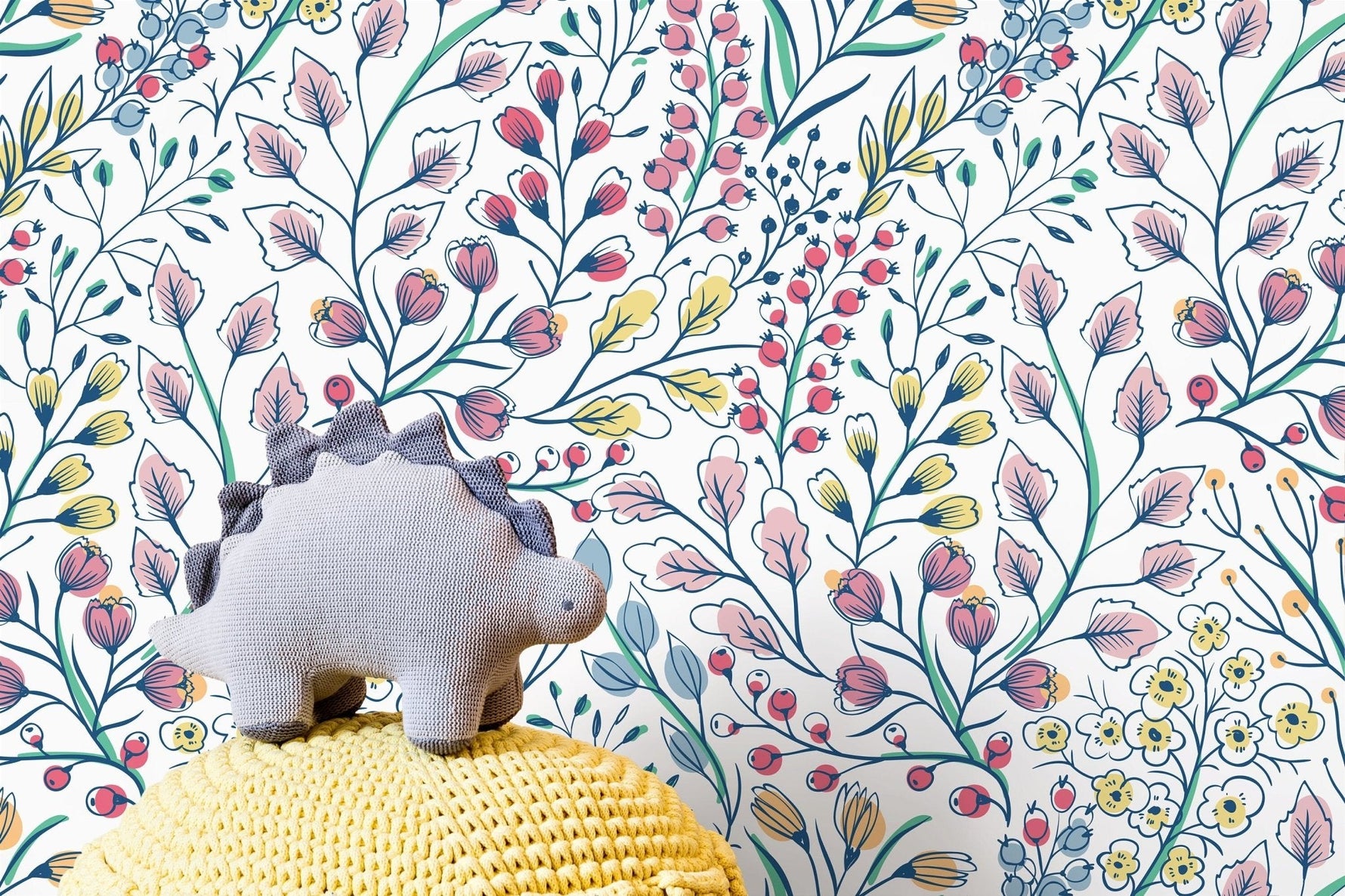 Floral Harmony Wallpaper - D146 - WallTrend