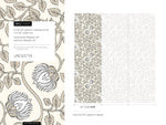 Floral Lion Motif Wallpaper - D507 - WallTrend