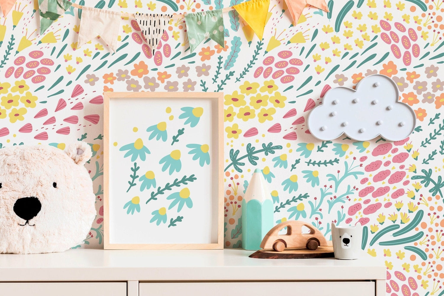 Floral Meadow Wallpaper - B586 - WallTrend