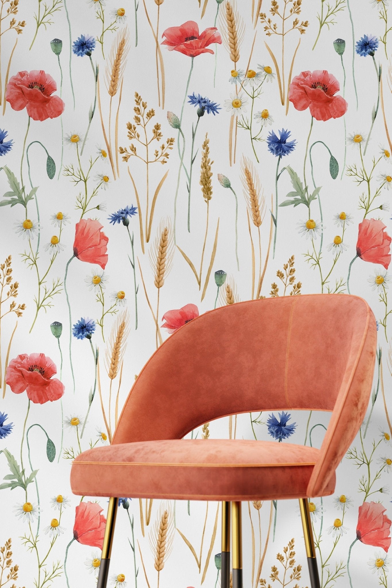 Floral Meadow Wallpaper - C784 - WallTrend